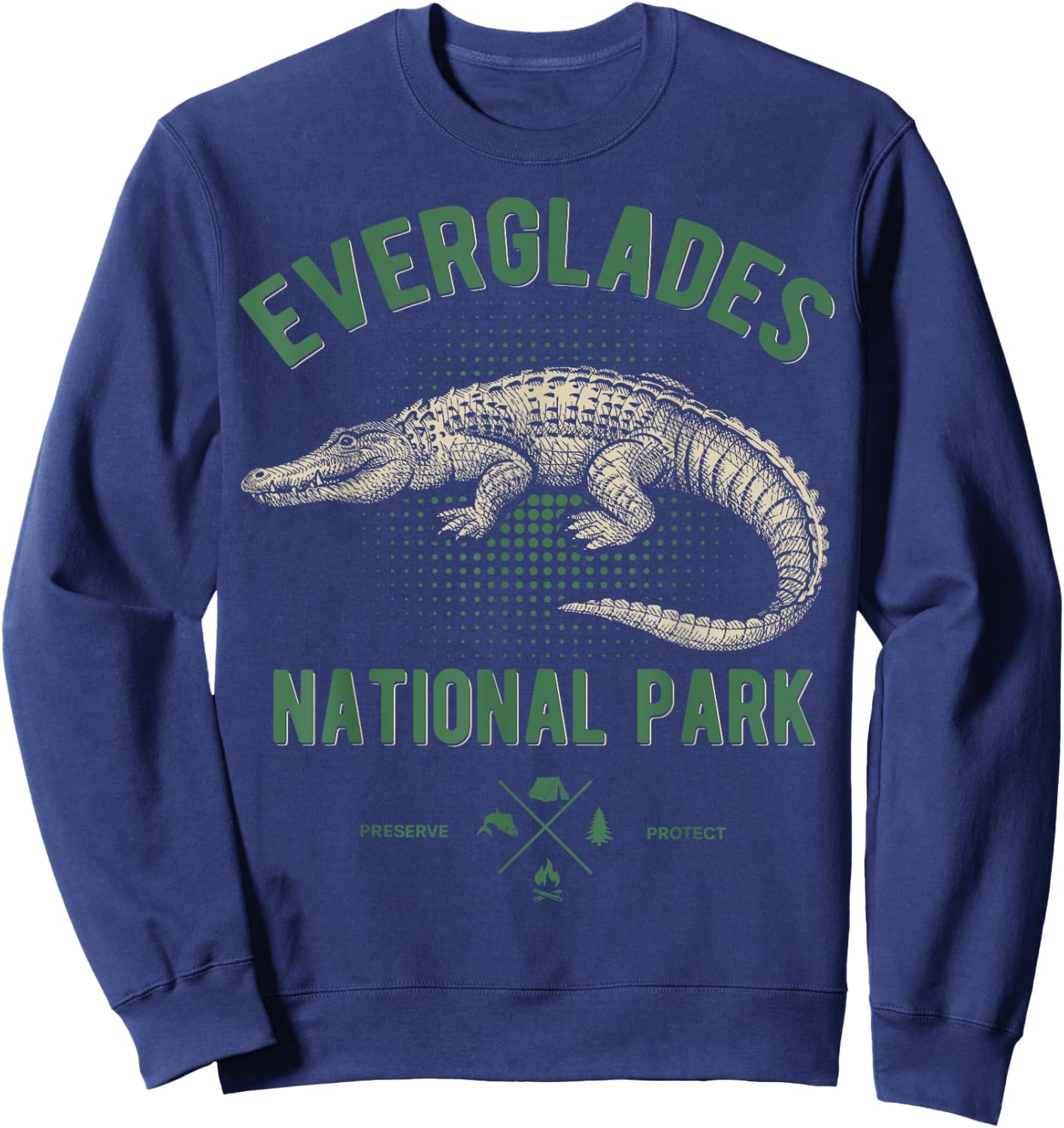 Everglades National Park Shirt, US Nationalpark Florida Sweatshirt - Sweatshirt | Navy
