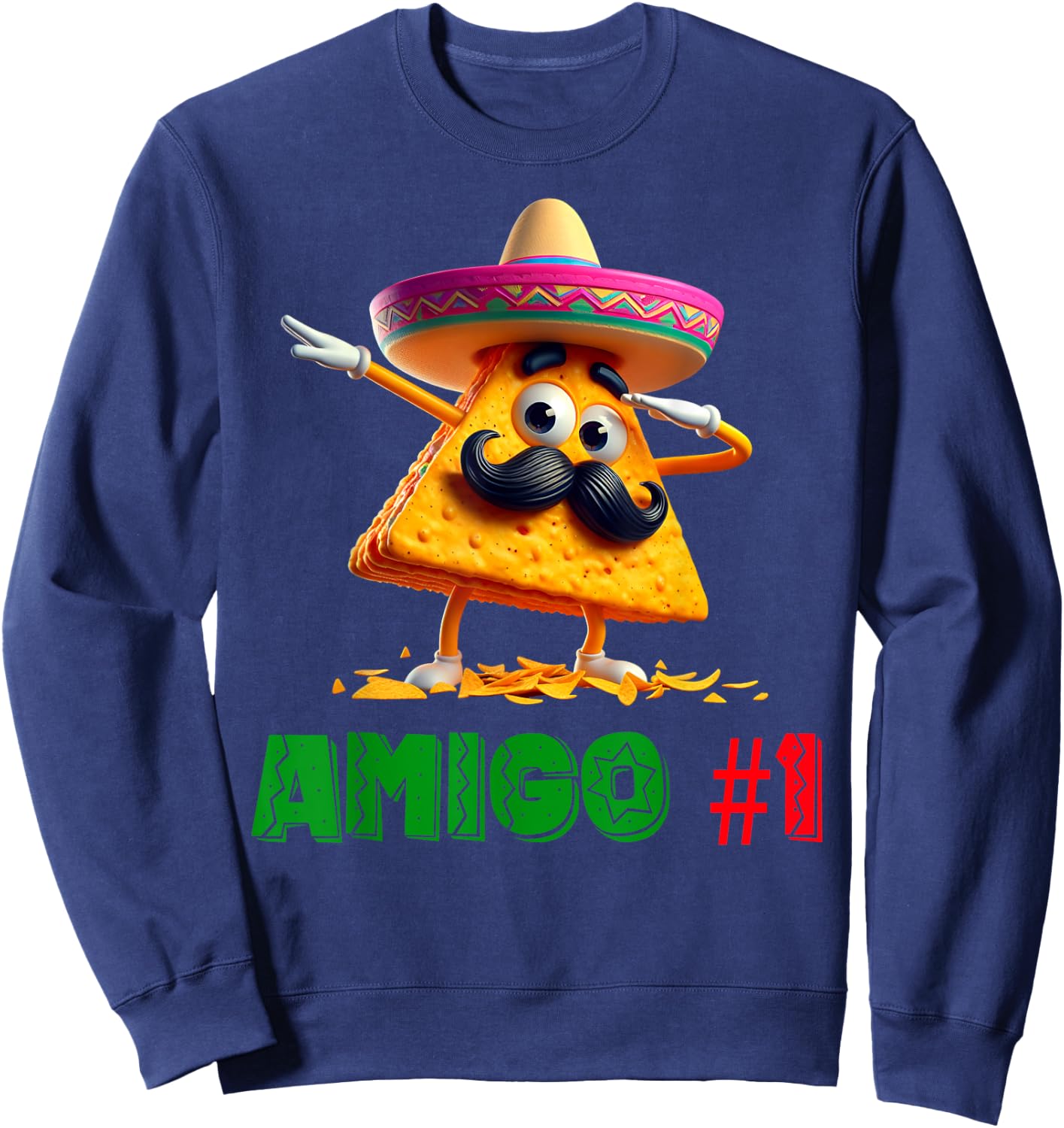 The 3 Three Amigos Cinco De Mayo Amigo #1 Group Matching Sweatshirt - Sweatshirt | Navy