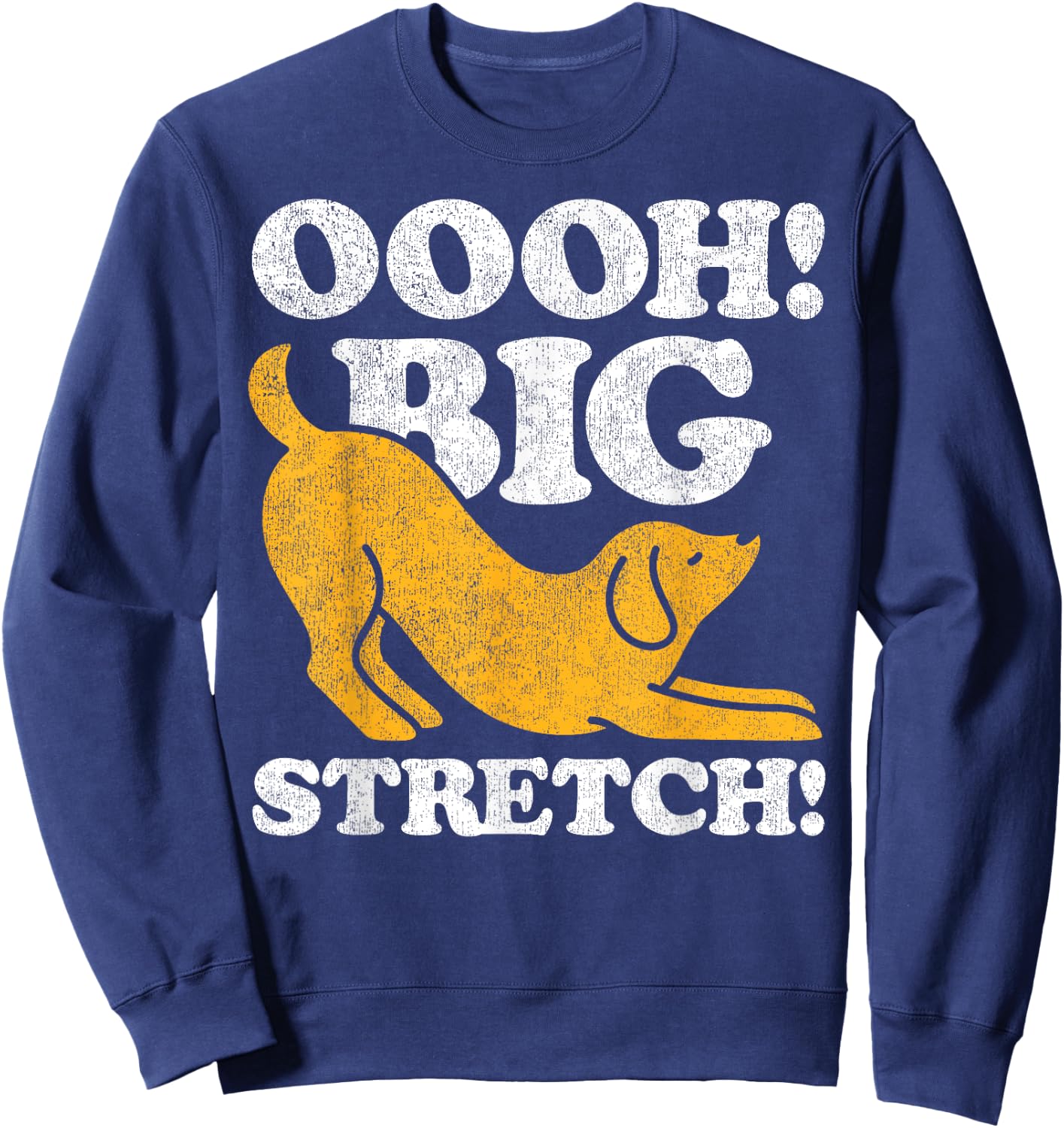 Dog Graphic Oooh Big Stretch Sweatshirt - Sweatshirt | Navy