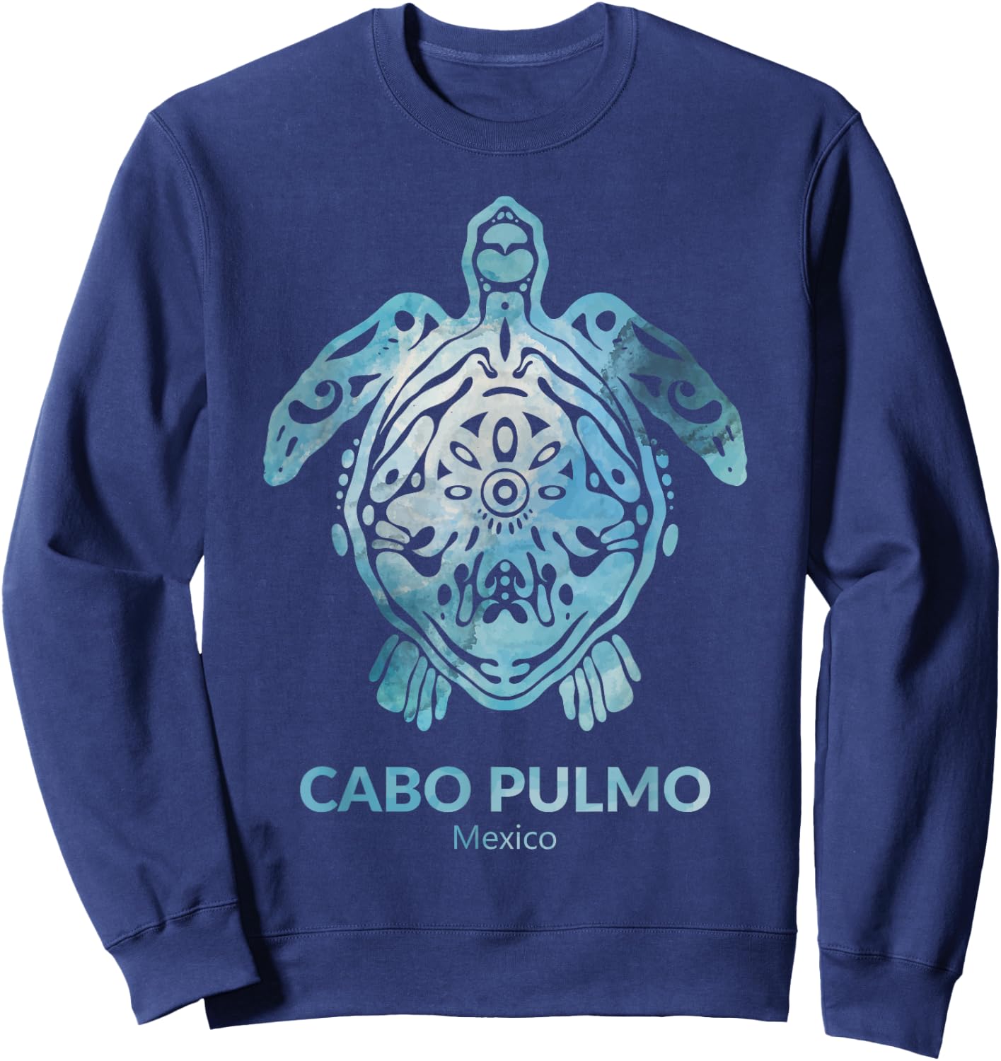Cabo-Pulmo Mexico Sea Turtle Ocean Souvenir Sweatshirt - Sweatshirt | Navy