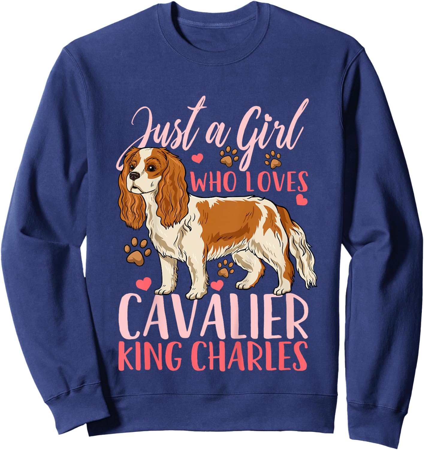 Kids Cavalier King Charles Gift Sweatshirt - Sweatshirt | Navy