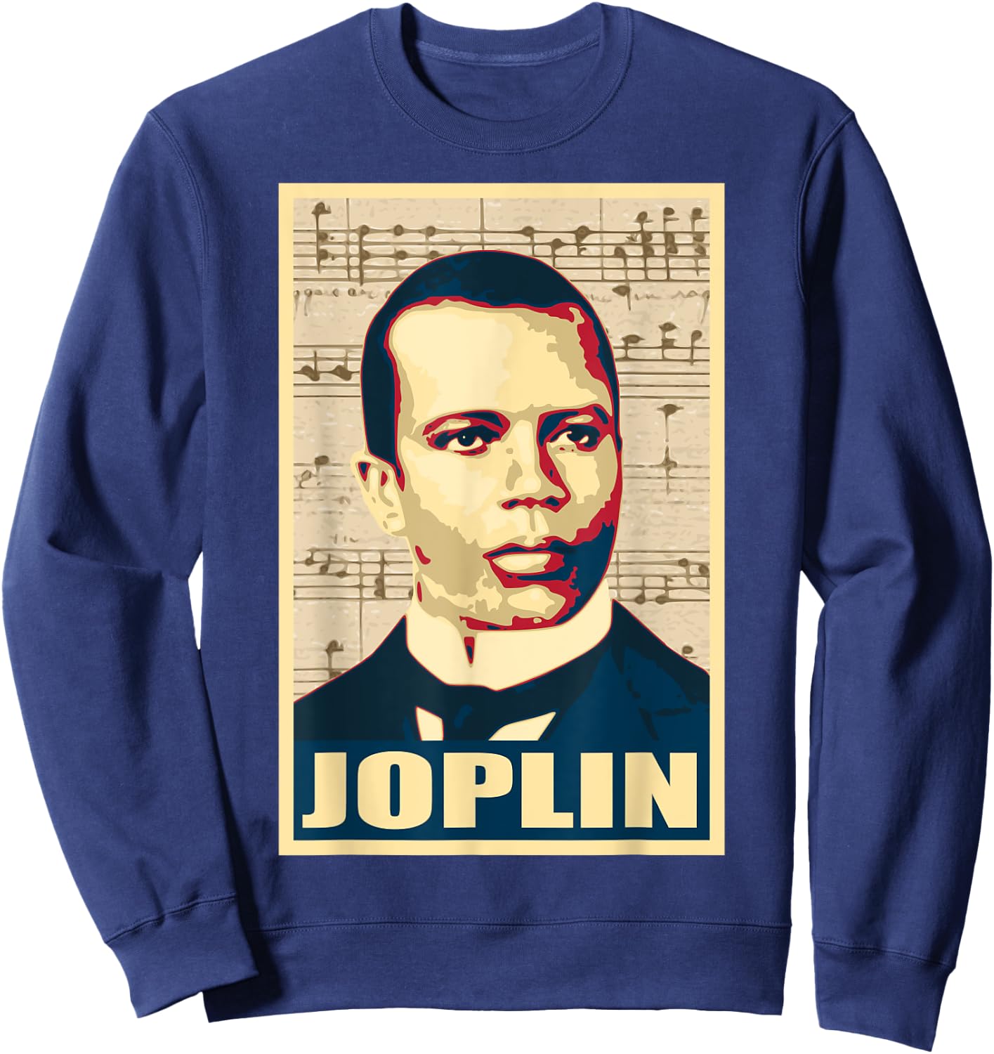 Scott Joplin Classical Music Composer Black History Month Sweatshirt - Sweatshirt | Navy