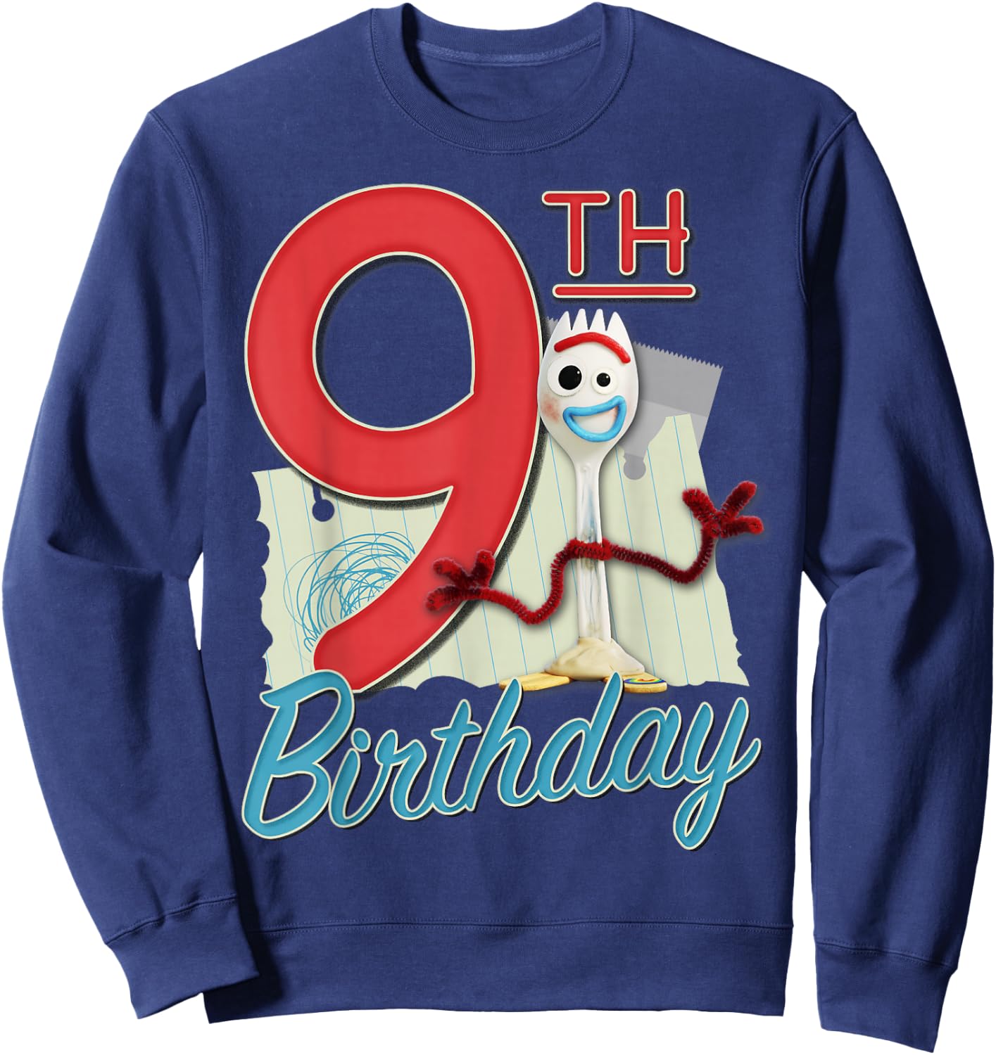 Disney Pixar Toy Story 4 Forky 9th Birthday Sweatshirt - Sweatshirt | Navy