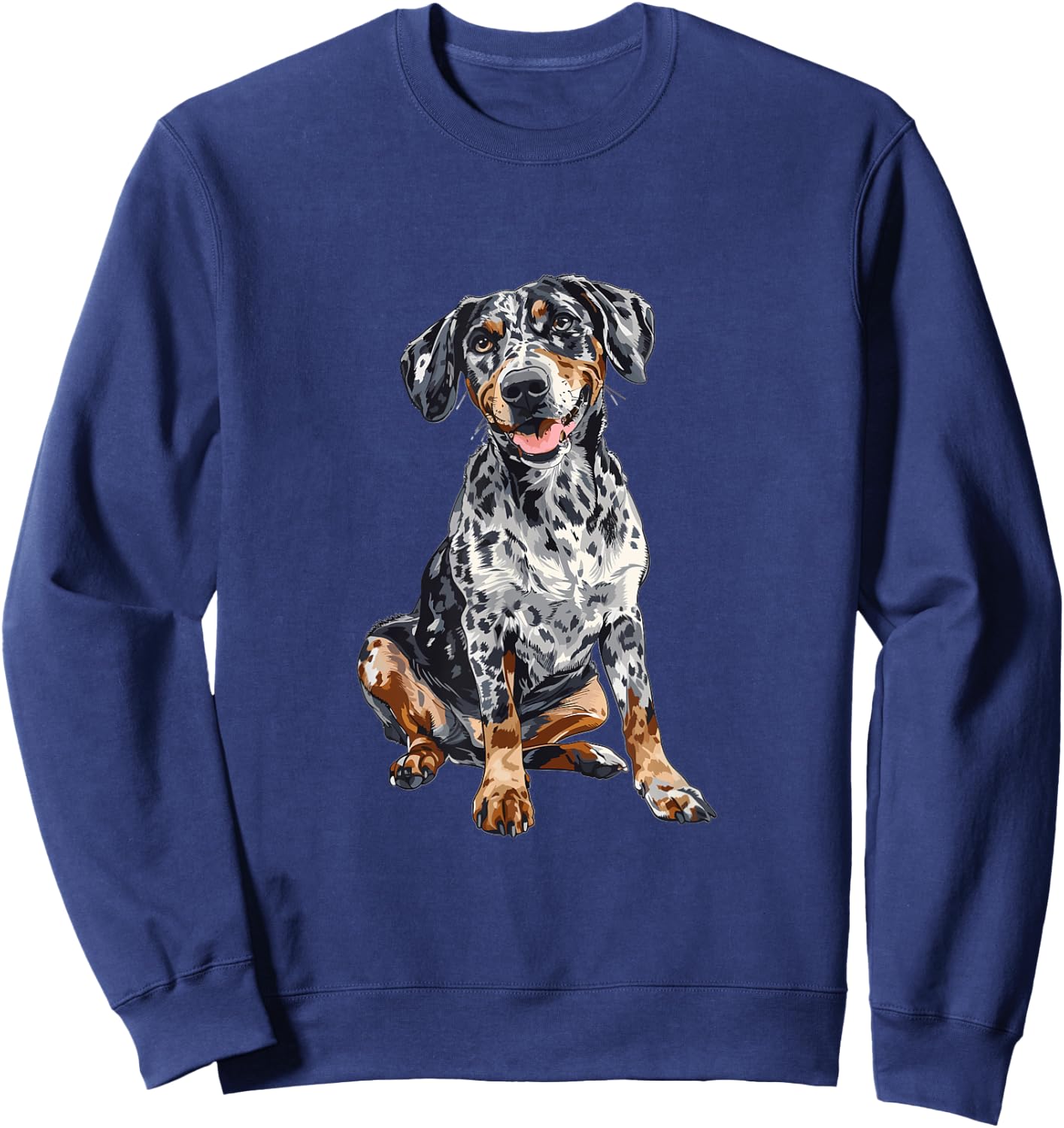 Catahoula Leopard Dog Dog Breed Graphic Sweatshirt - Sweatshirt | Navy