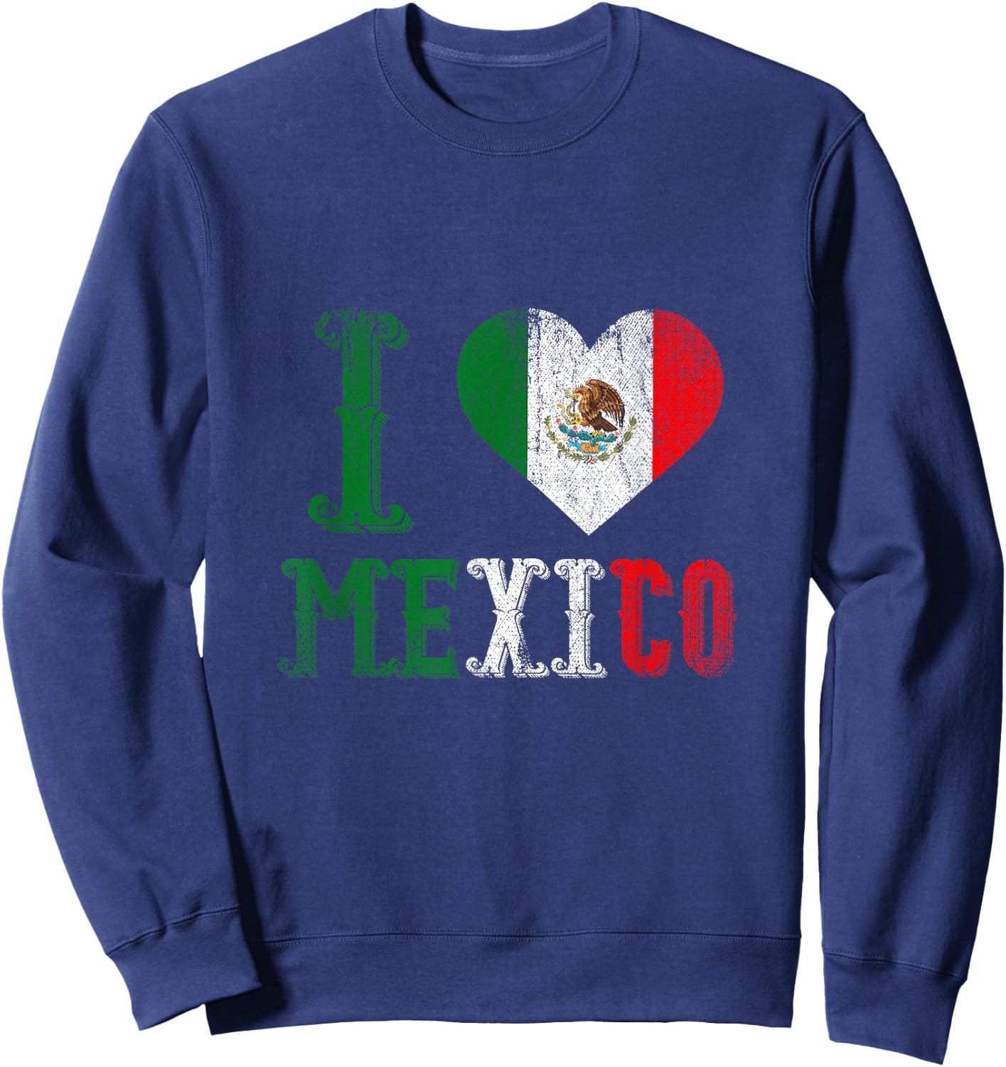 I Love Mexico Sweatshirt - Sweatshirt | Navy
