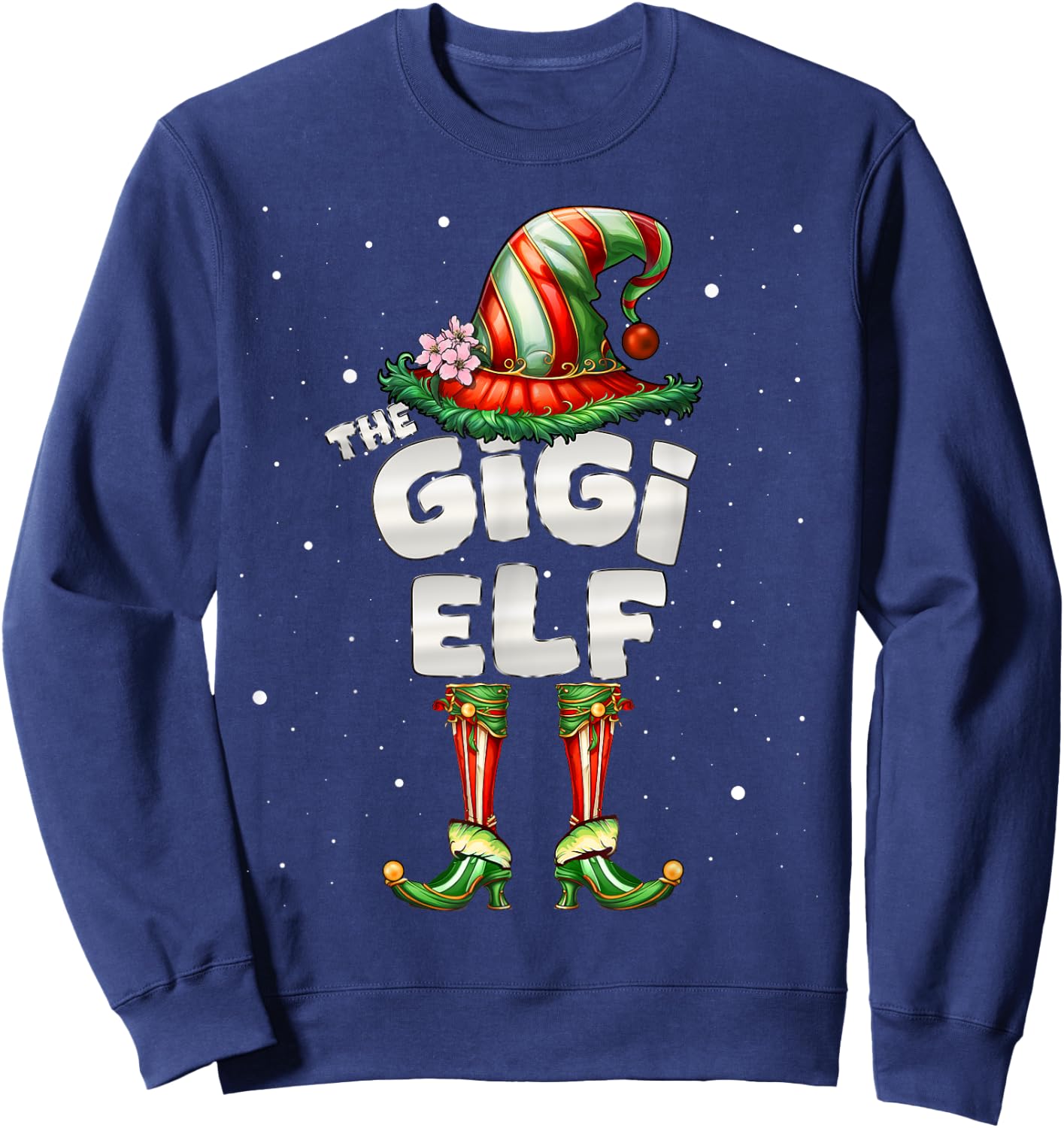I'm The Gigi Elf Family Matching Group Christmas Sweatshirt - Sweatshirt | Navy