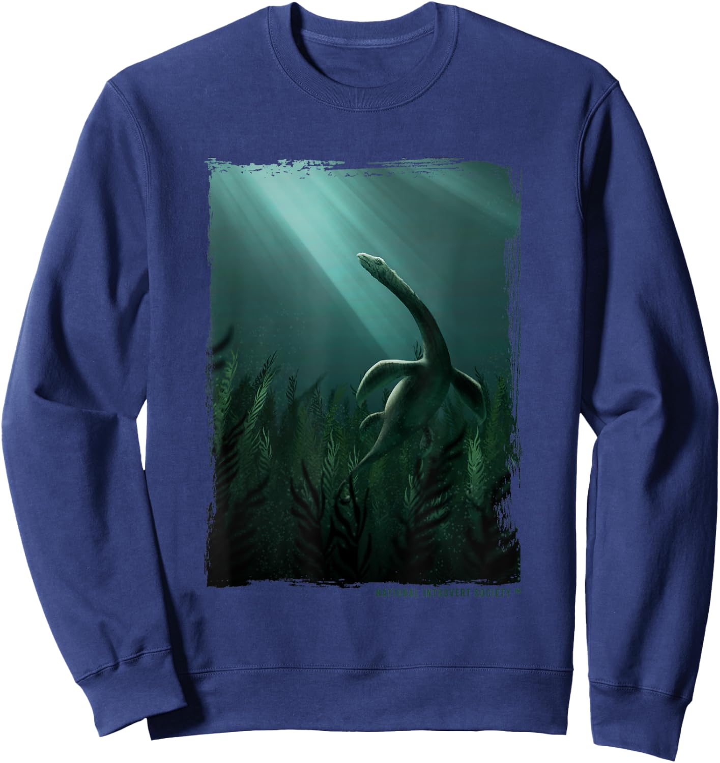 The Loch Ness Monster - Original Nessie Cryptid Art Sweatshirt - Sweatshirt | Navy