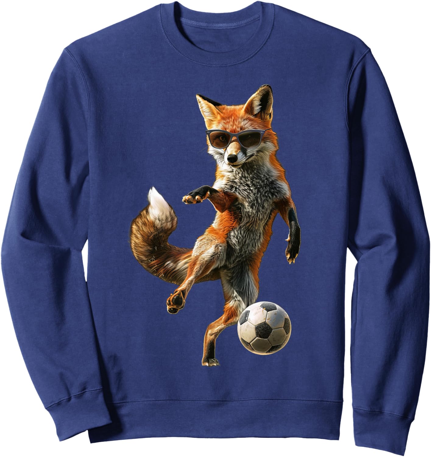Fox Soccer Football Sweatshirt - Sweatshirt | Navy