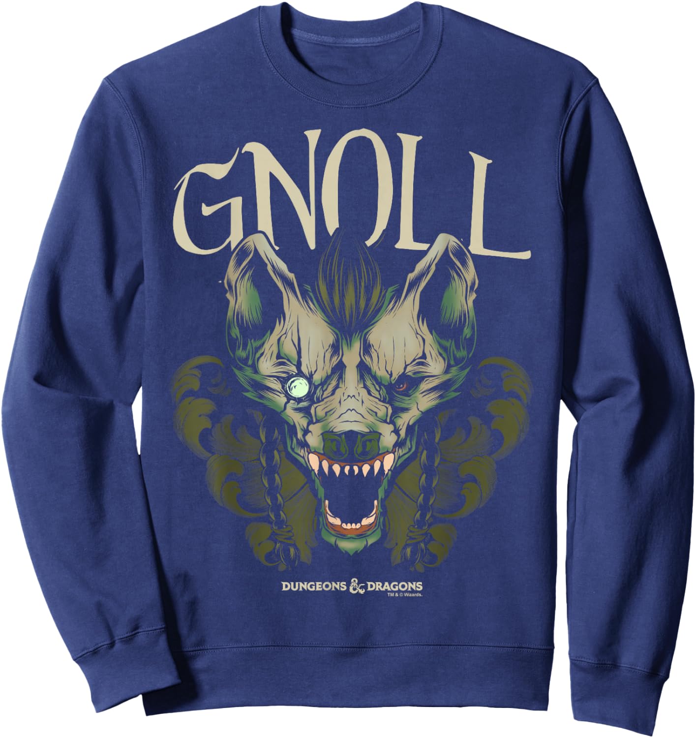 Dungeons & Dragons Gnoll Big Face Sweatshirt - Sweatshirt | Navy