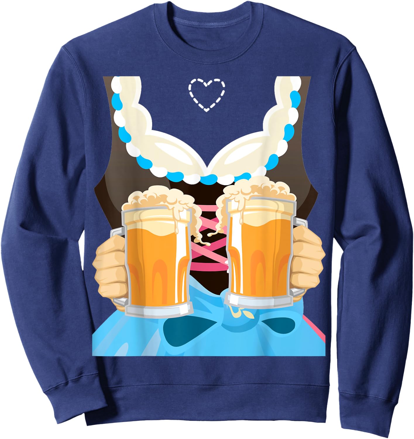 Dirndl Oktoberfest 2020 Bavarian Munich Beer Festival Sweatshirt - Sweatshirt | Navy