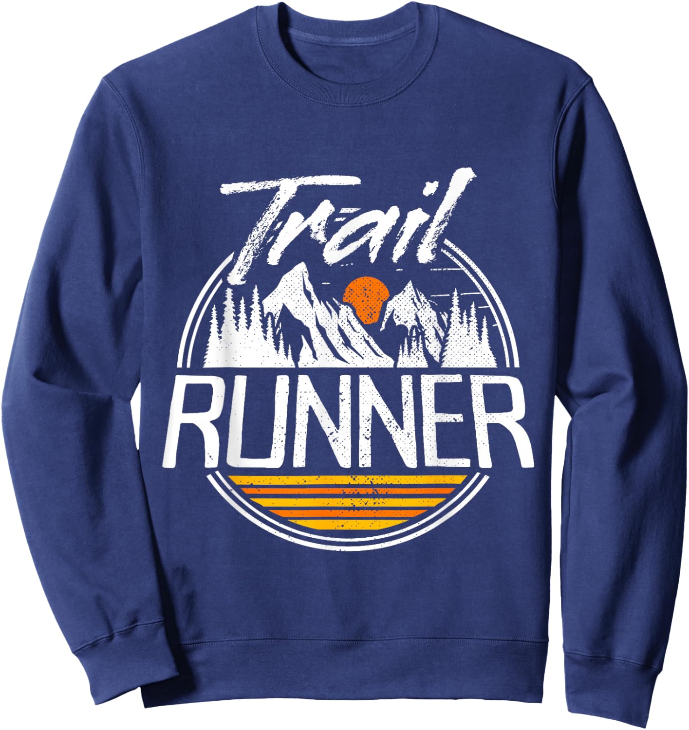 Trail Running Ultra Run Adventure Hiking Fell Trail Runner Sweatshirt - Sweatshirt | Navy