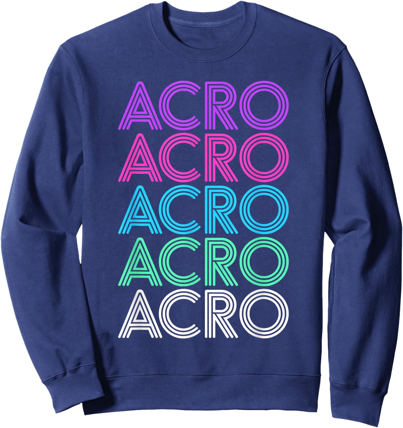 Retro Vintage Acro Dance Gift Women or Girls Sweatshirt - Sweatshirt | Navy