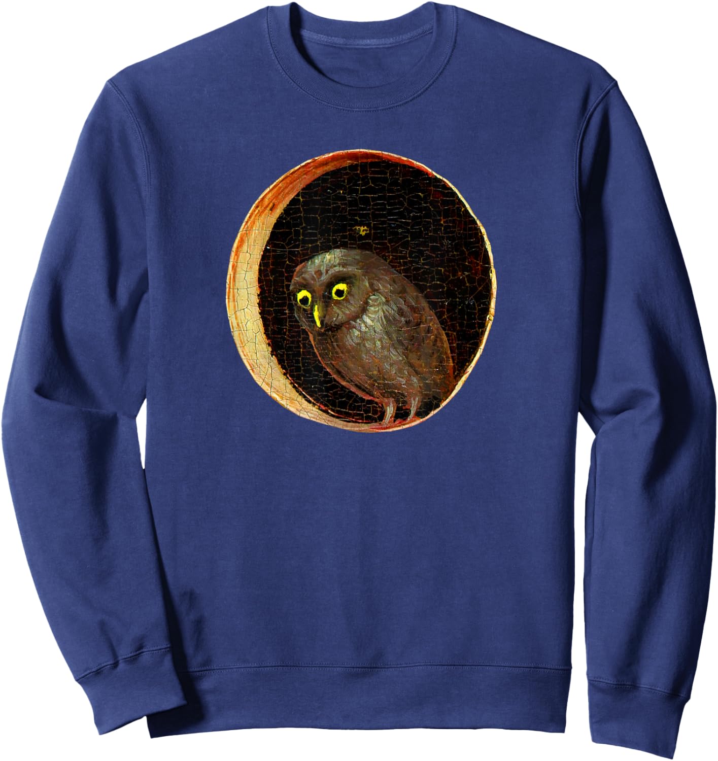 Hieronymus Bosch Owl Garden of Earthly Delights Sweatshirt - Sweatshirt | Navy