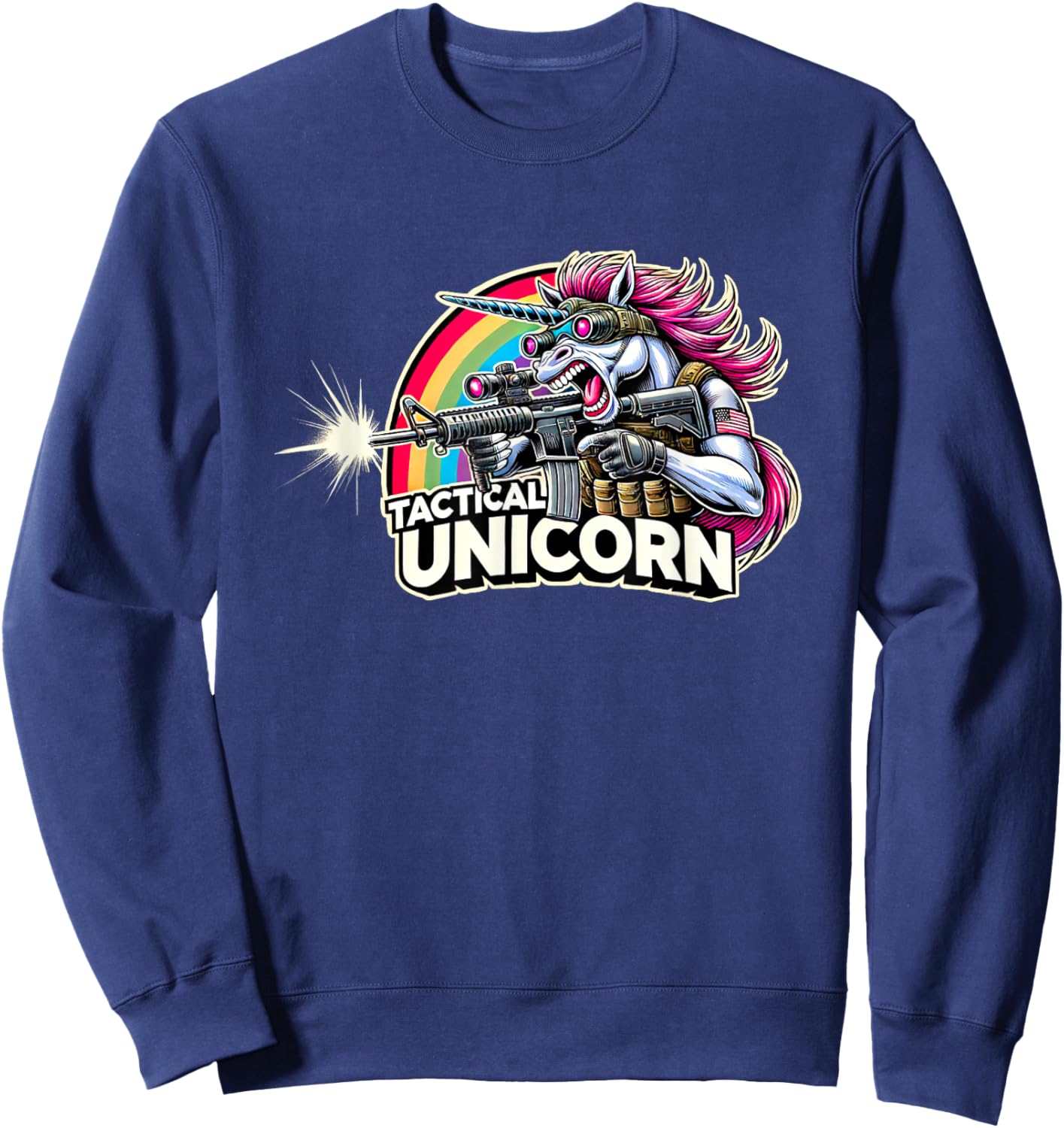 Tactical Unicorn for Police SWAT Operators Sweatshirt - Sweatshirt | Navy
