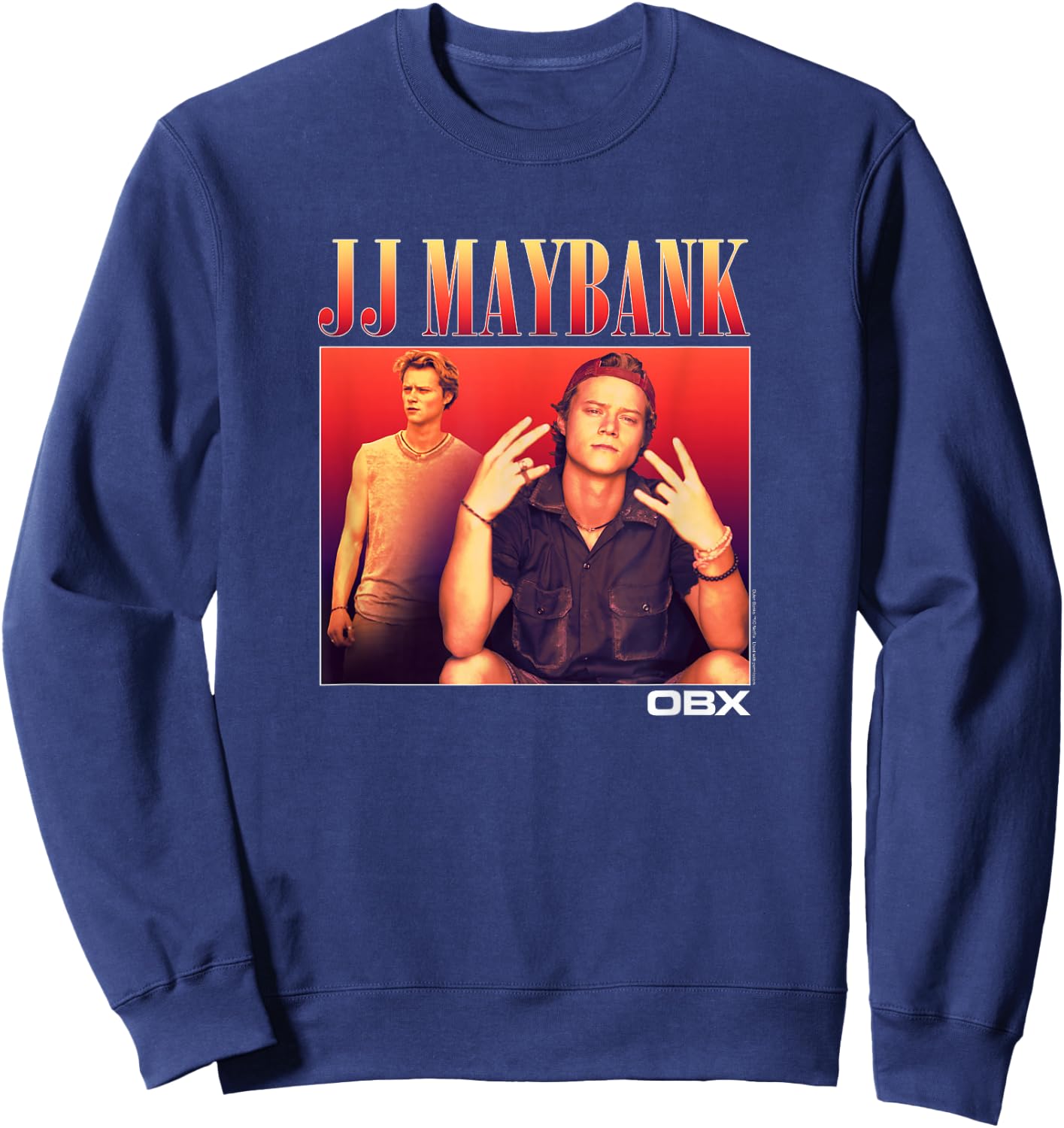 Outer Banks JJ Maybank Portrait Small Sweatshirt - Sweatshirt | Navy