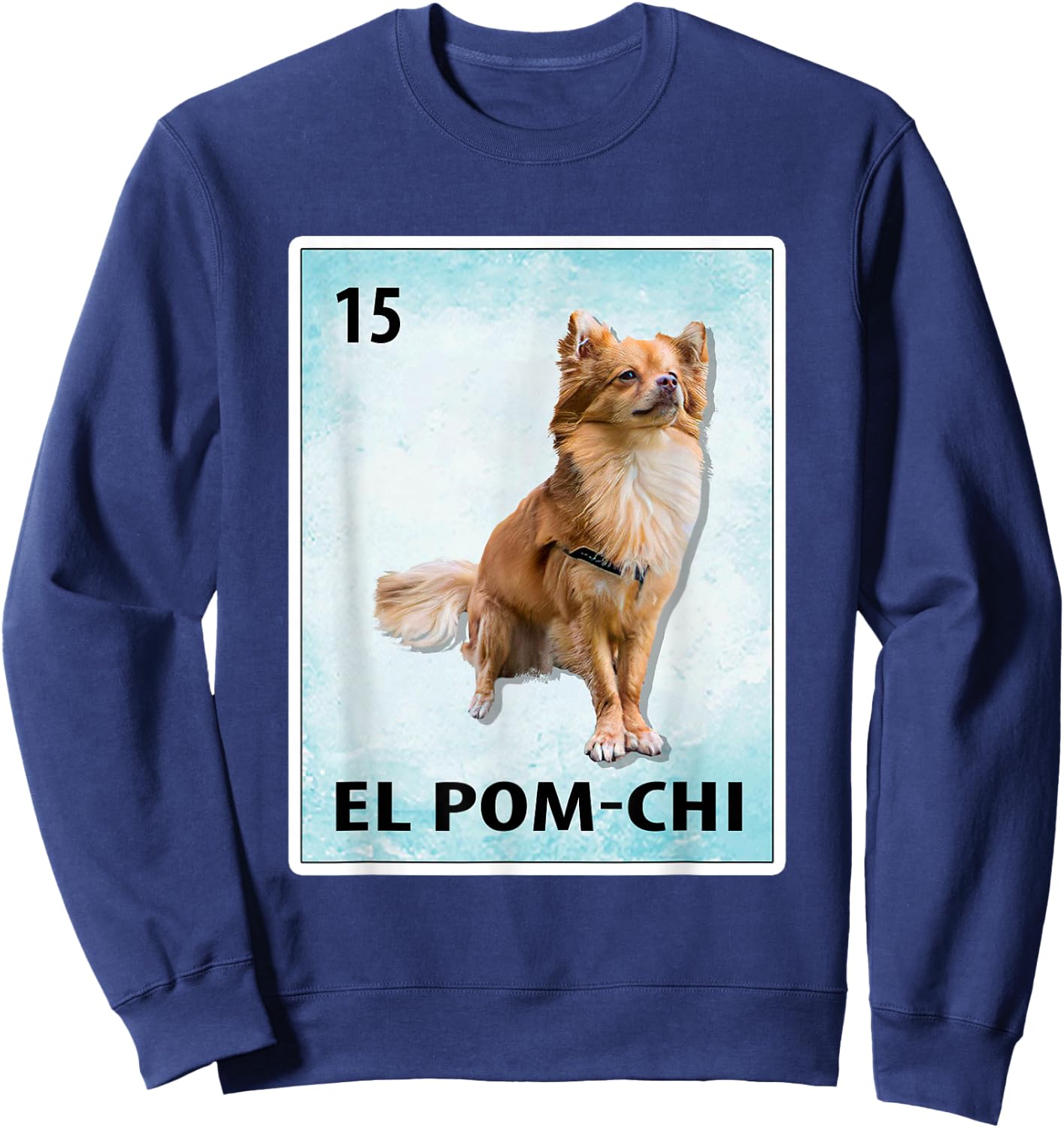 El Pom-Chi Mexican Pom-Chi Cards Sweatshirt - Sweatshirt | Navy
