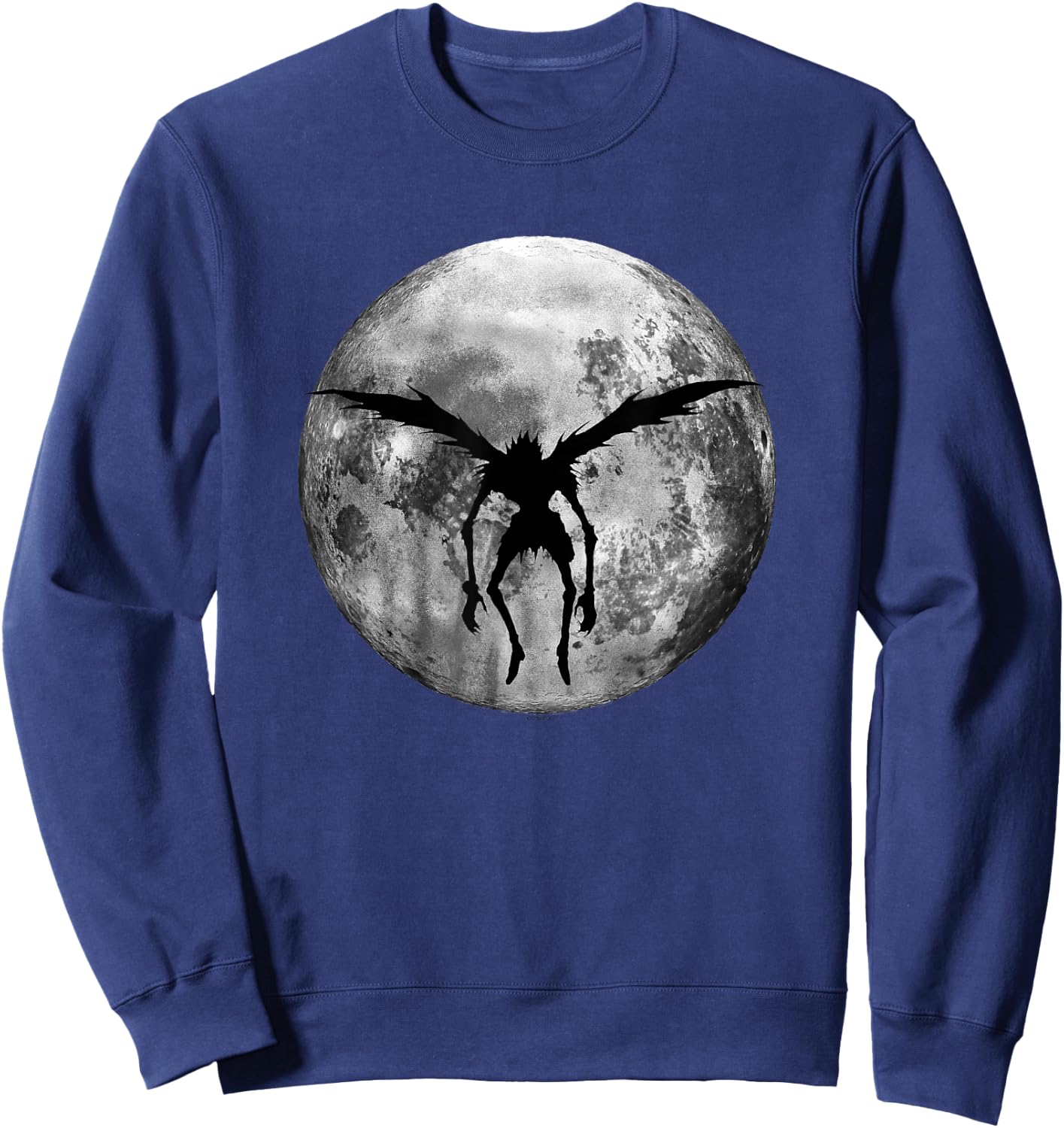 Death Note Ryuk Full Moon Silhouette Anime Sweatshirt - Sweatshirt | Navy