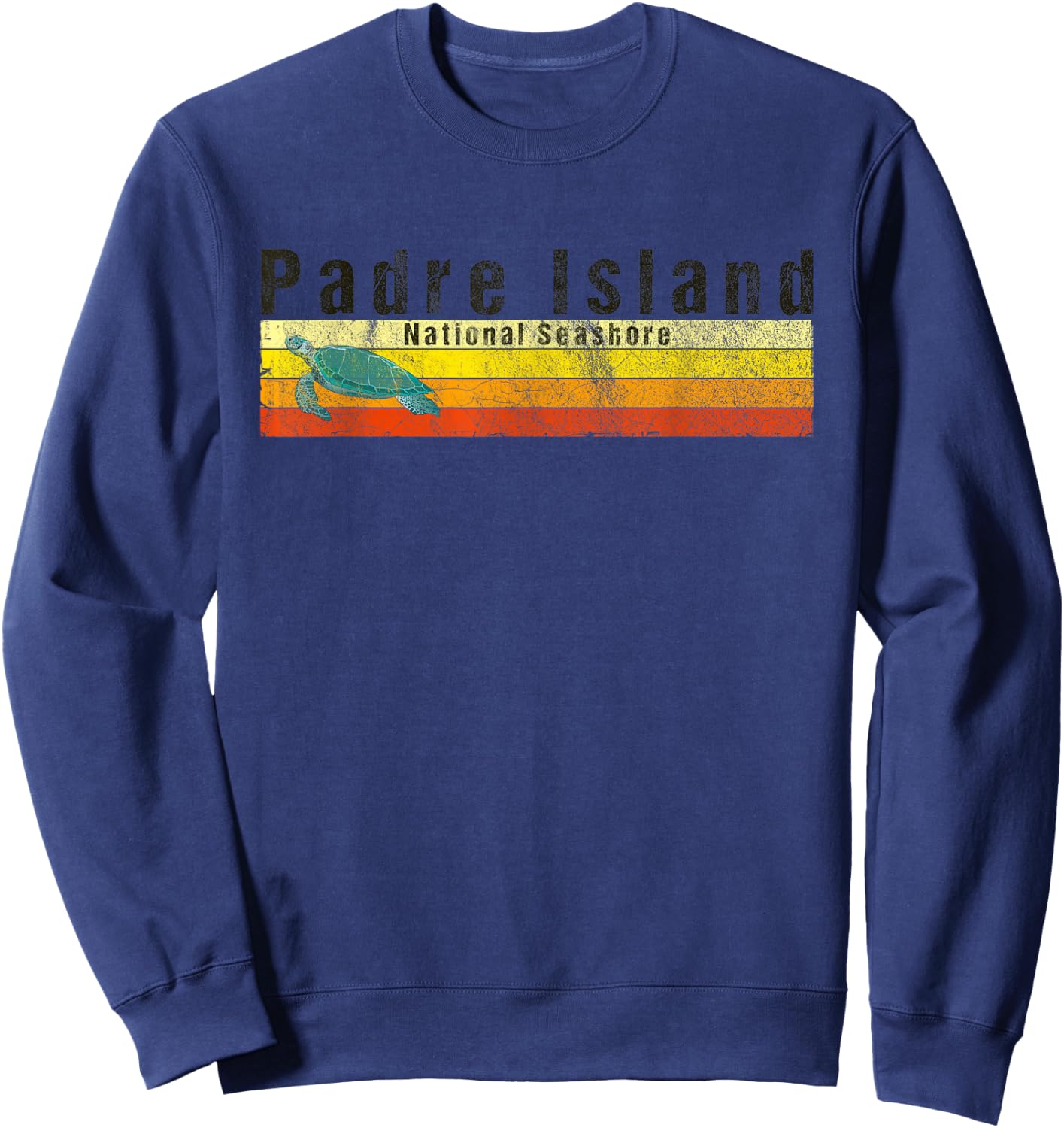 Padre Island National Seashore Sea Turtle Sweatshirt - Sweatshirt | Navy