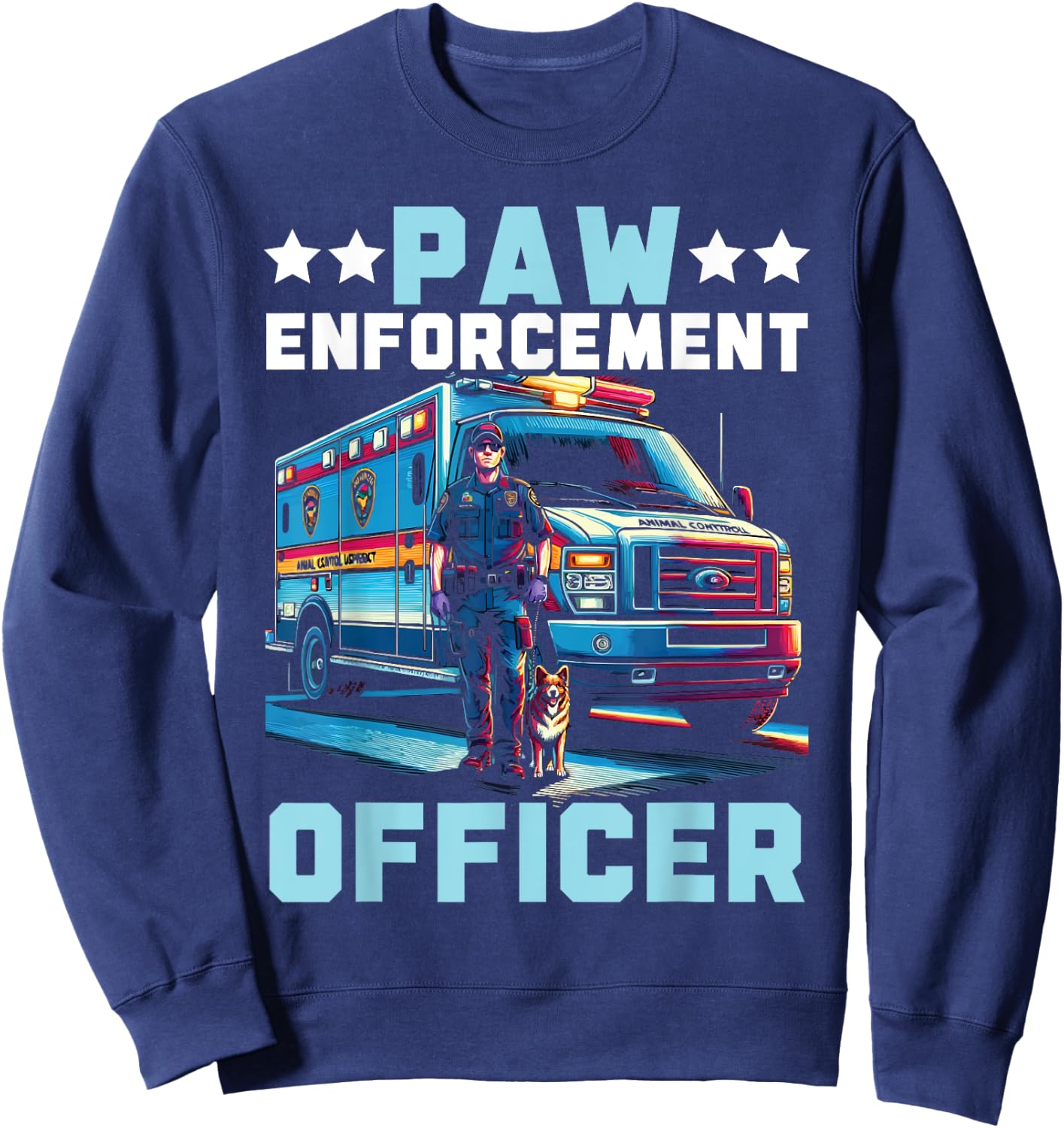 Animal Control Officer Job Occupation Animal Welfare Sweatshirt - Sweatshirt | Navy