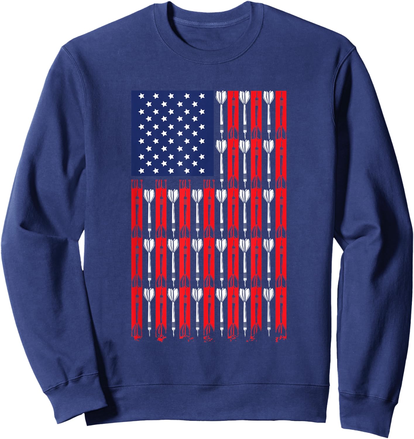 American Flag Darts Sweatshirt - Sweatshirt | Navy