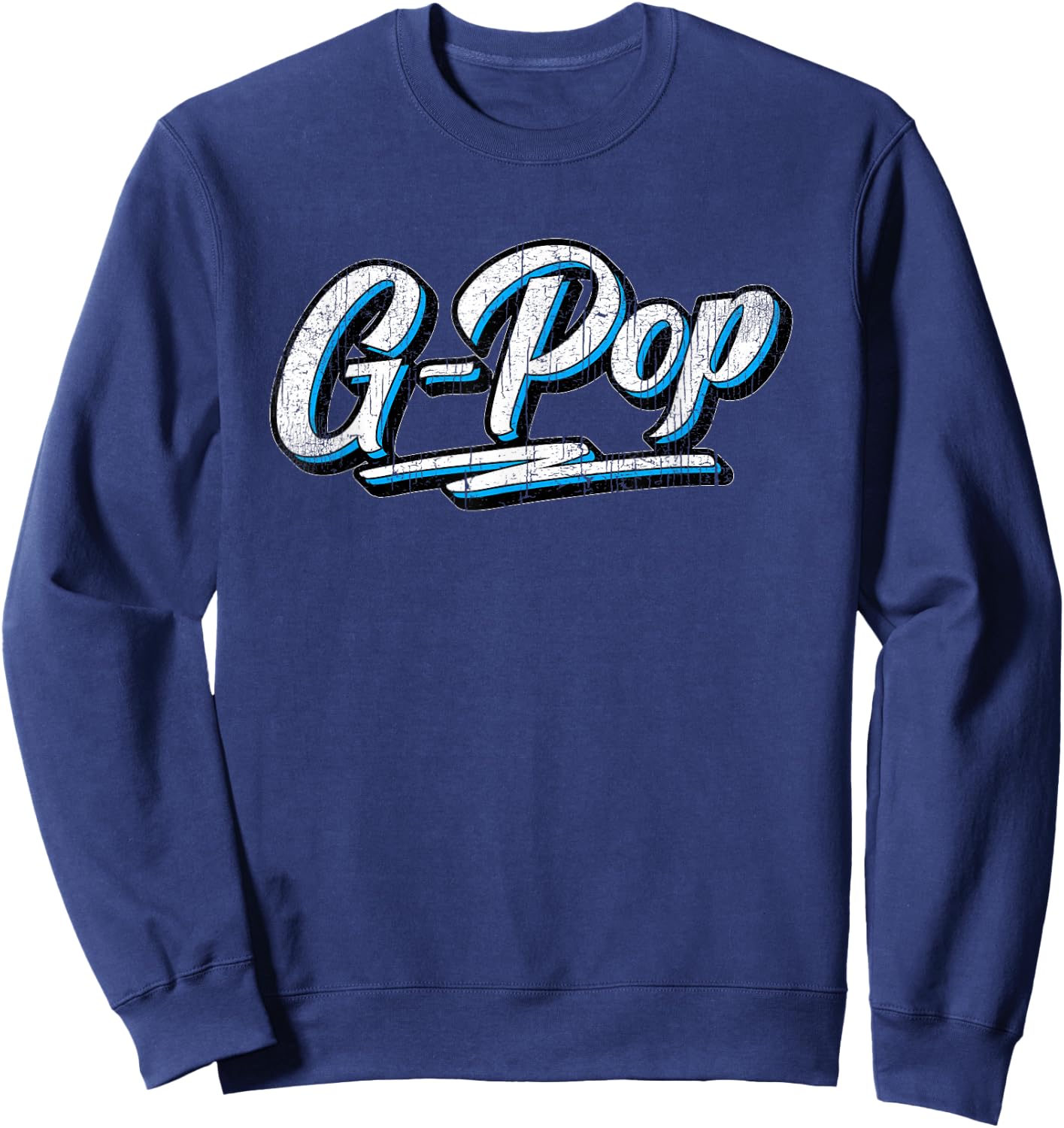 Vintage G-Pop Father's Day for G Pop Grandpa Sweatshirt - Sweatshirt | Navy