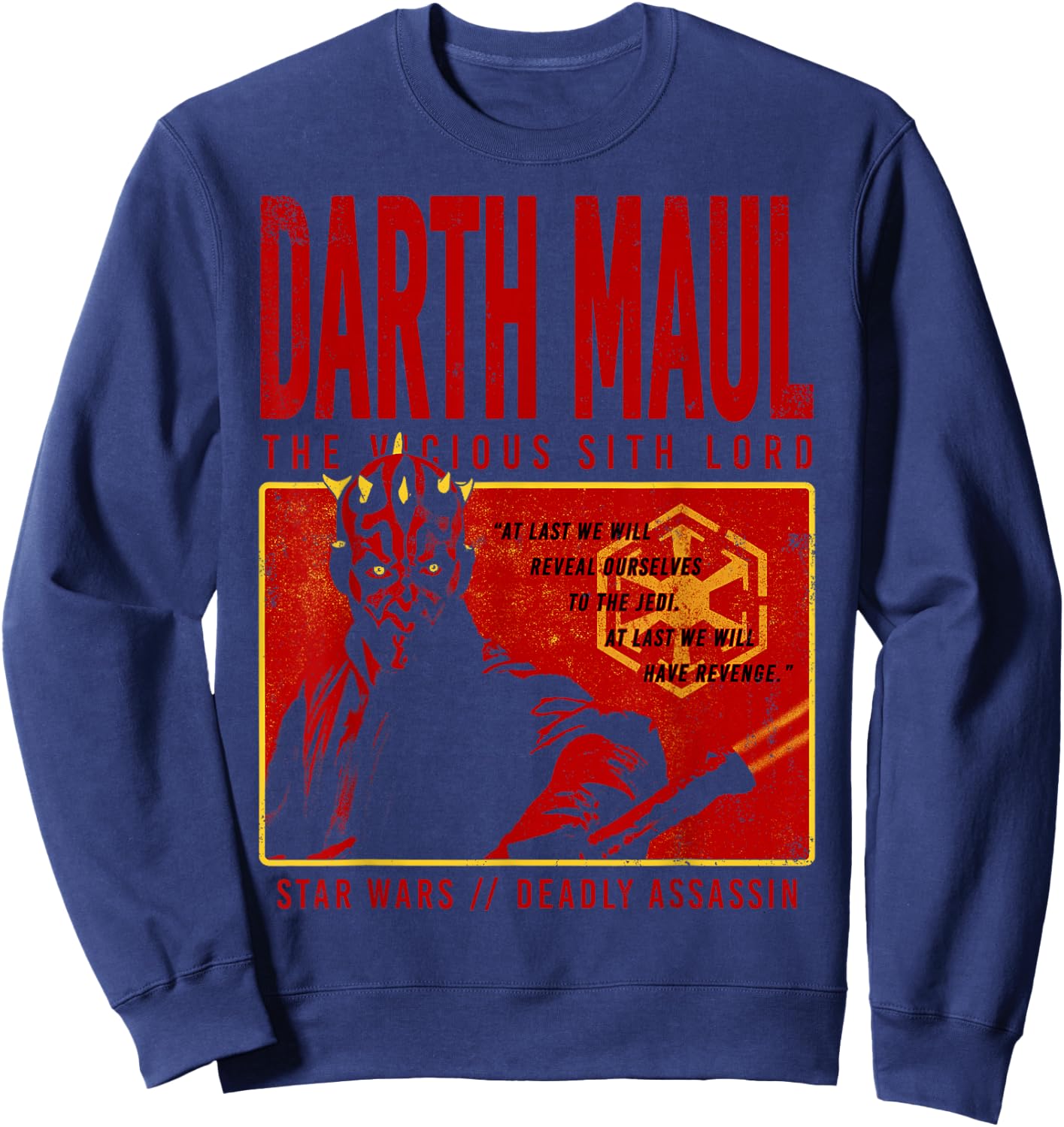 Star Wars Halloween Darth Maul The Vicious Sith Lord Sweatshirt - Sweatshirt | Navy