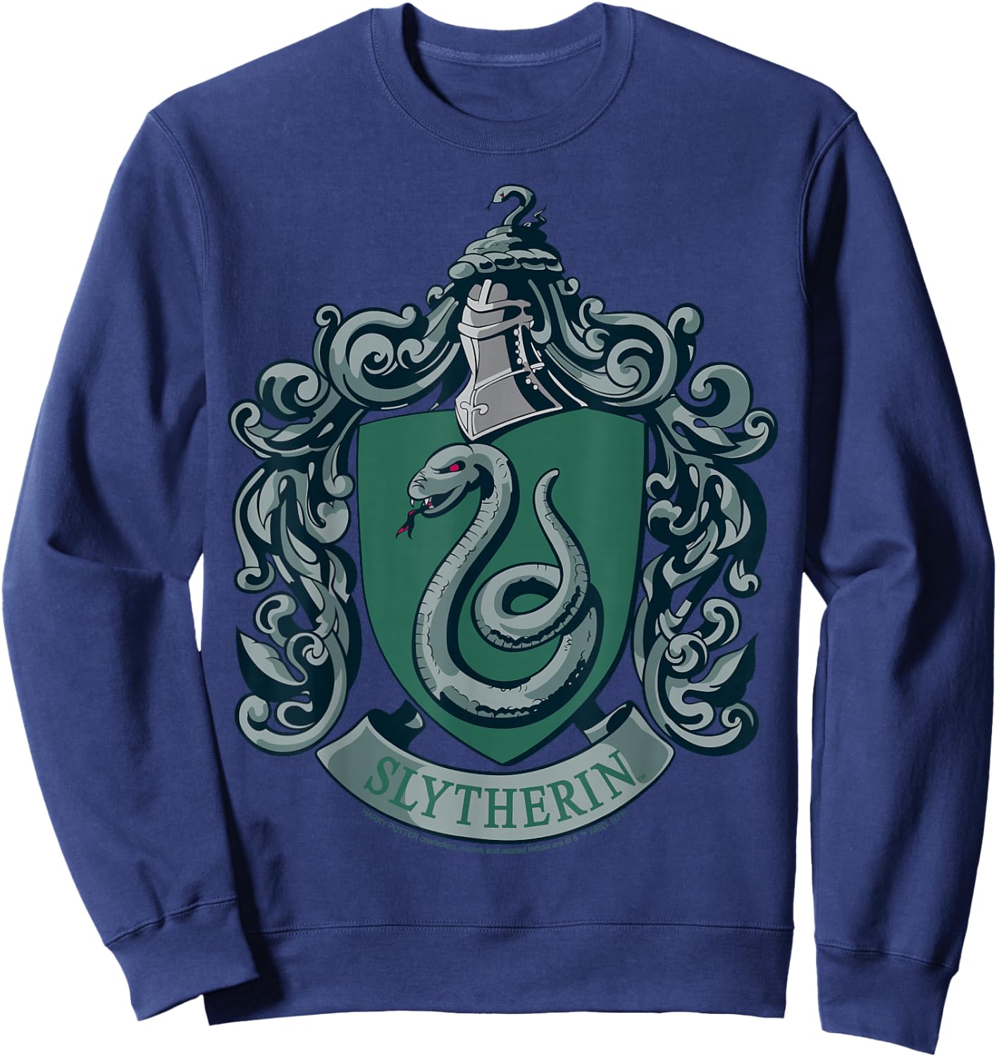 Harry Potter Slytherin House Crest Small Sweatshirt - Sweatshirt | Navy