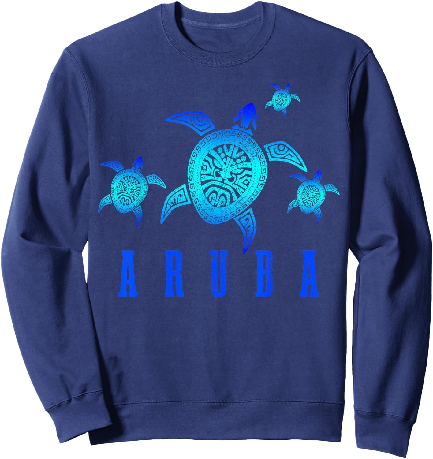 Aruba Tortoise Caribbean Diving Diver Sweatshirt - Sweatshirt | Navy