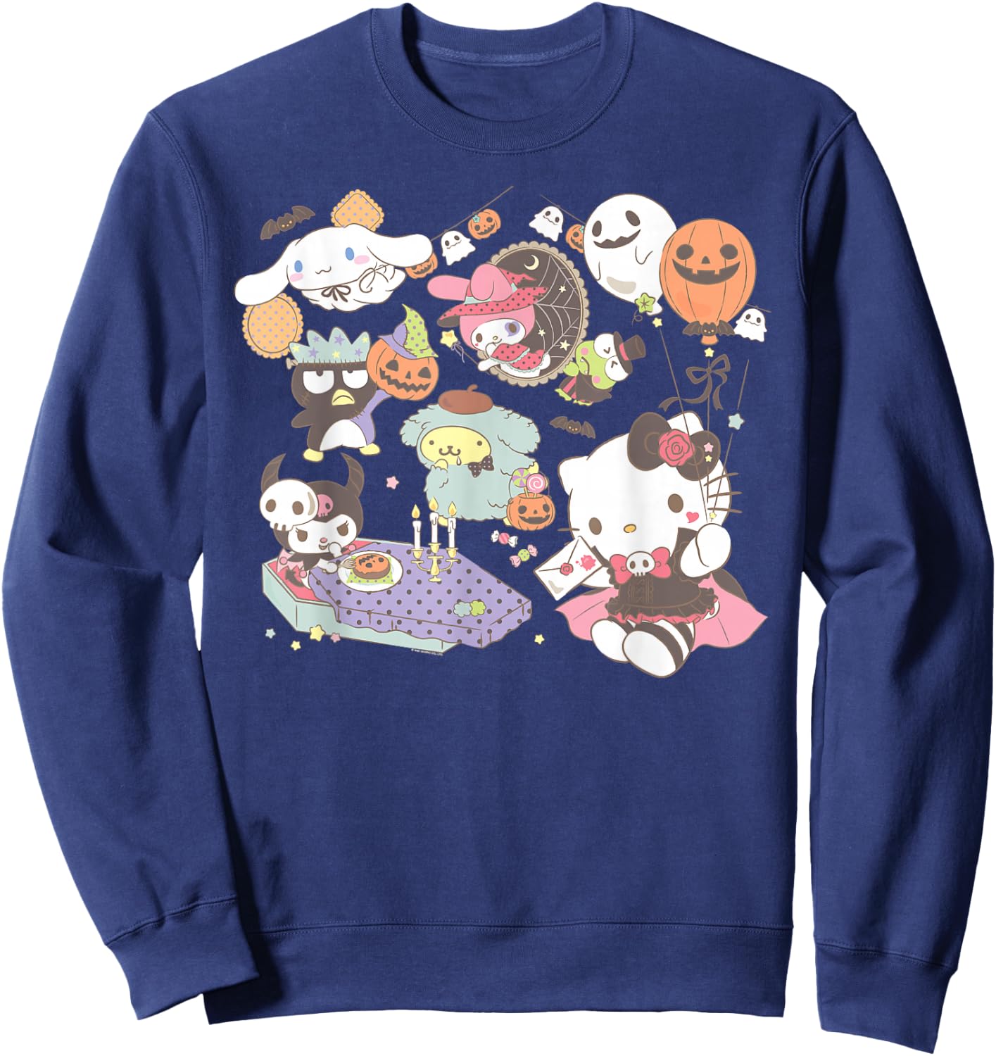 Sanrio Characters Costume Party Halloween Sweatshirt - Sweatshirt | Navy