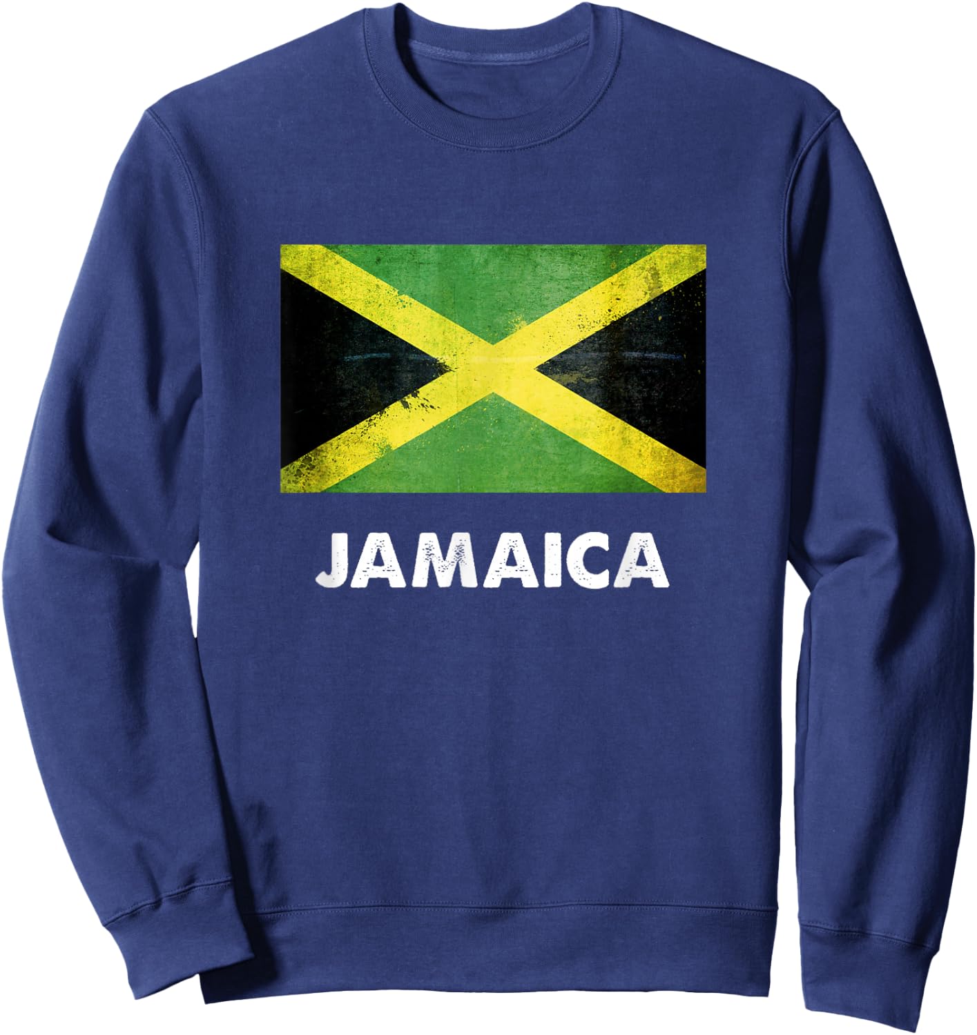 Jamaica Flag Shirt | Jamaican Sweatshirt - Sweatshirt | Navy
