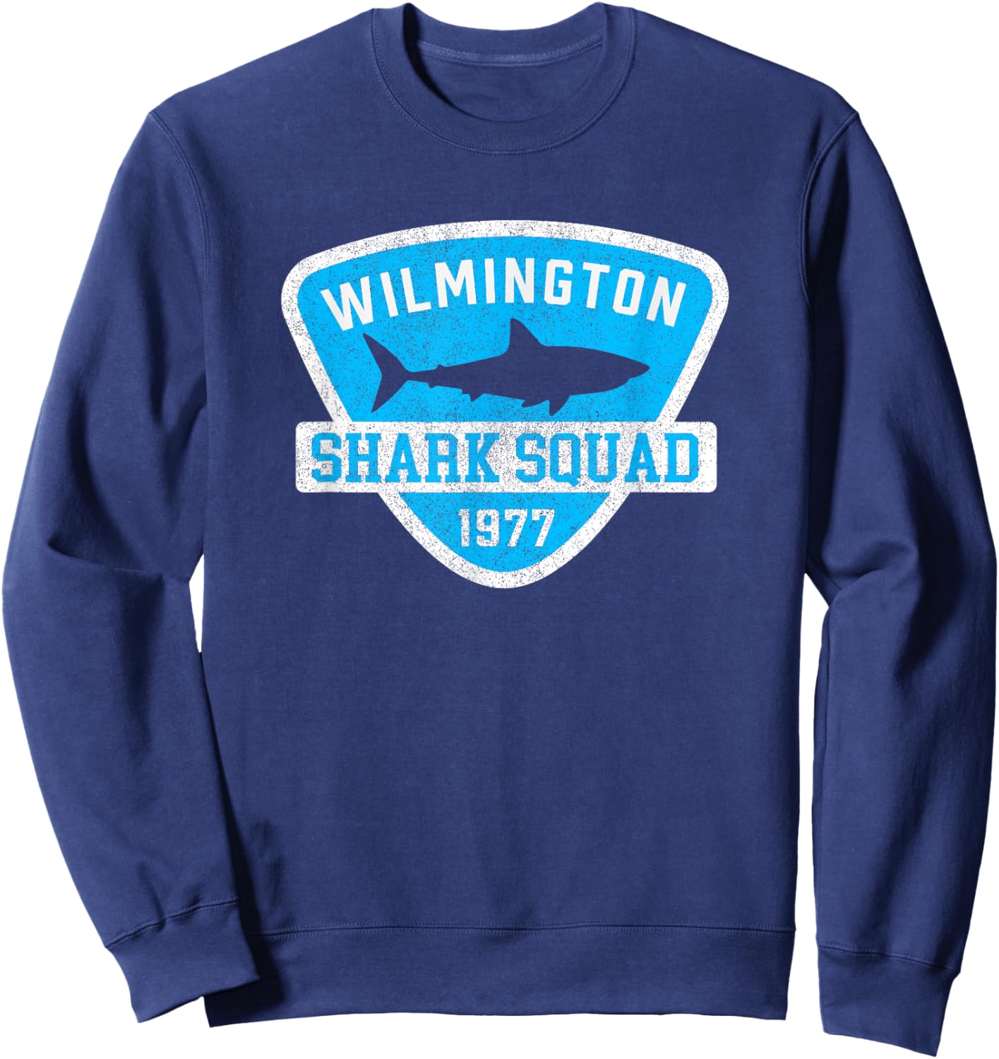 Kids Wilmington NC Shark Vacation Boys Girls Toddler Sweatshirt - Sweatshirt | Navy