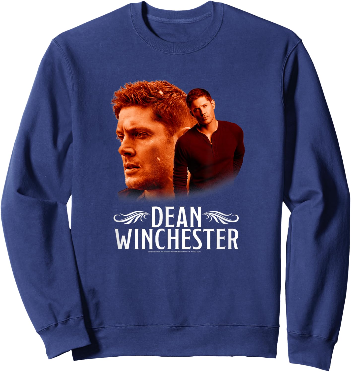 Supernatural Dean Winchester Glamour Shot Profile Sweatshirt - Sweatshirt | Navy
