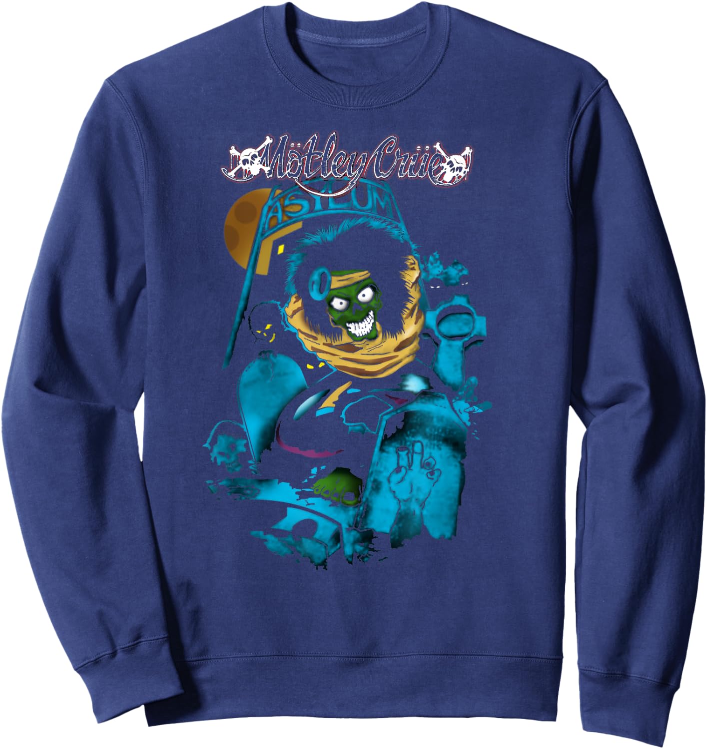 Mötley Crüe - Dr. Feelgood Asylum Sweatshirt - Sweatshirt | Navy