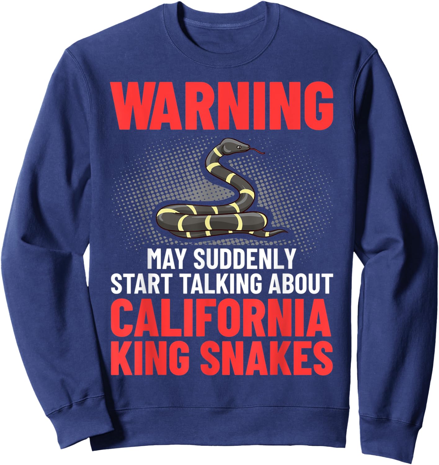 California King Snake High White Habitat Sweatshirt - Sweatshirt | Navy