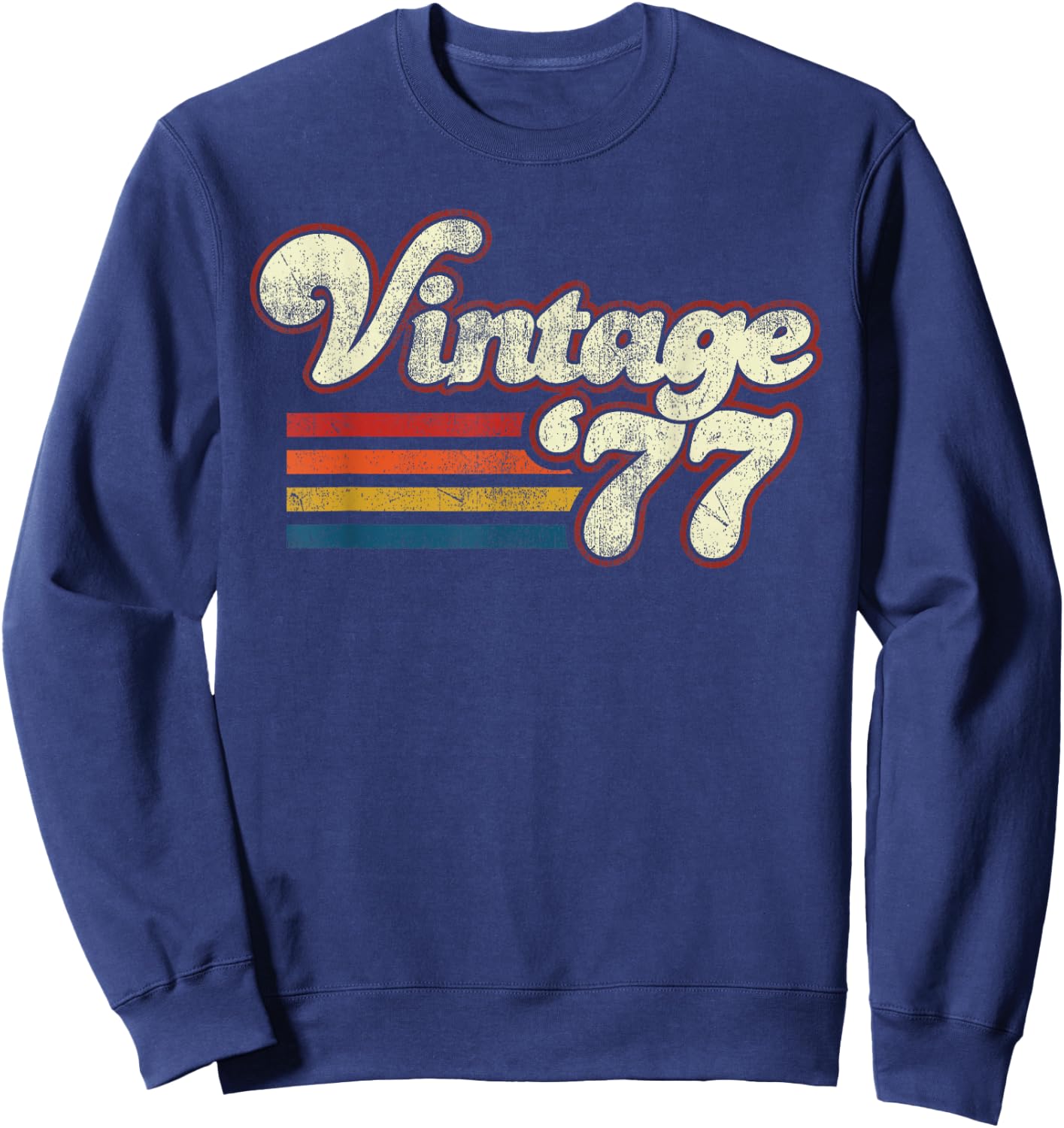 Vintage 1977 46 Birthday Sweatshirt - Sweatshirt | Navy