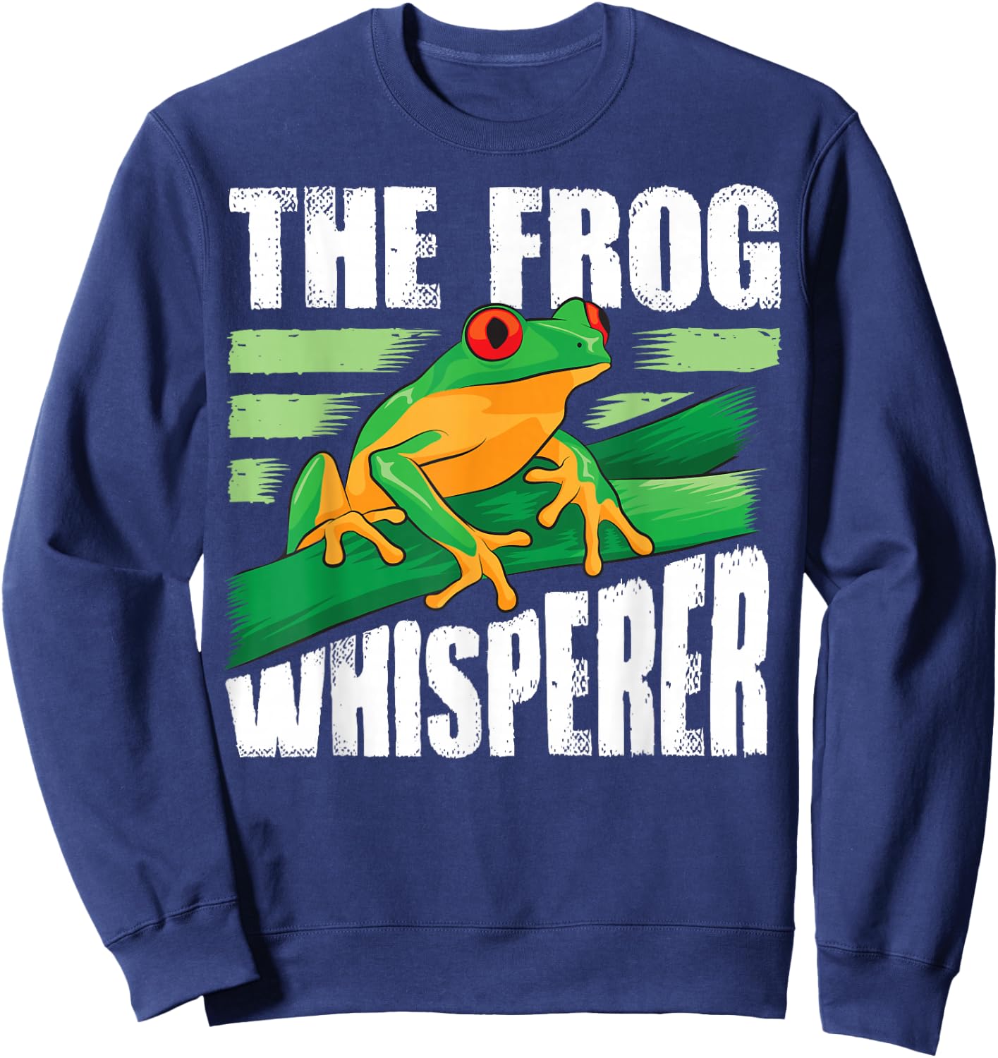 Funny The Frog Whisperer Gift | Cute Bullfrog Fan Boys Girls Sweatshirt - Sweatshirt | Navy