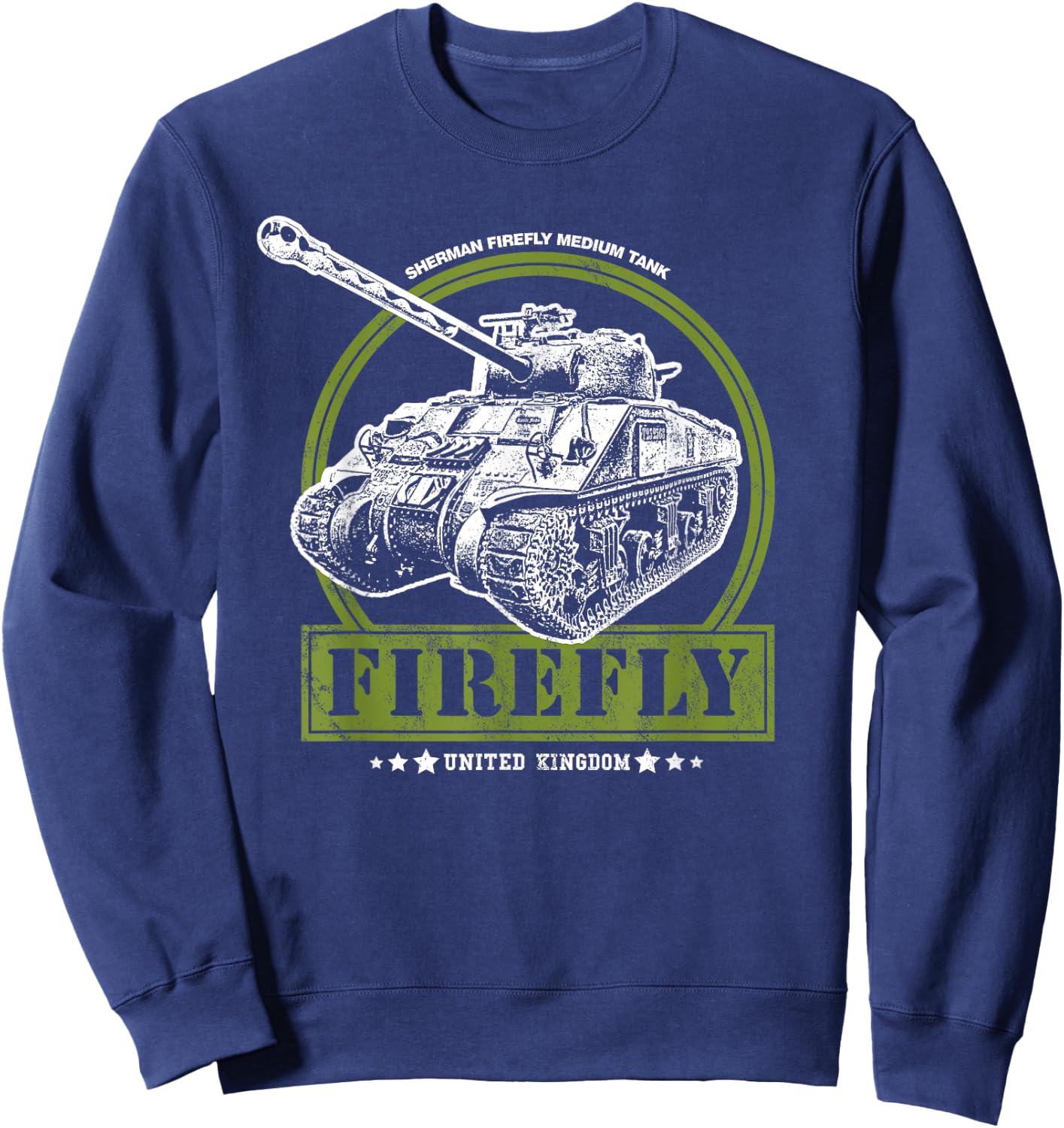 WW2 Sherman Firefly Sweatshirt - Sweatshirt | Navy