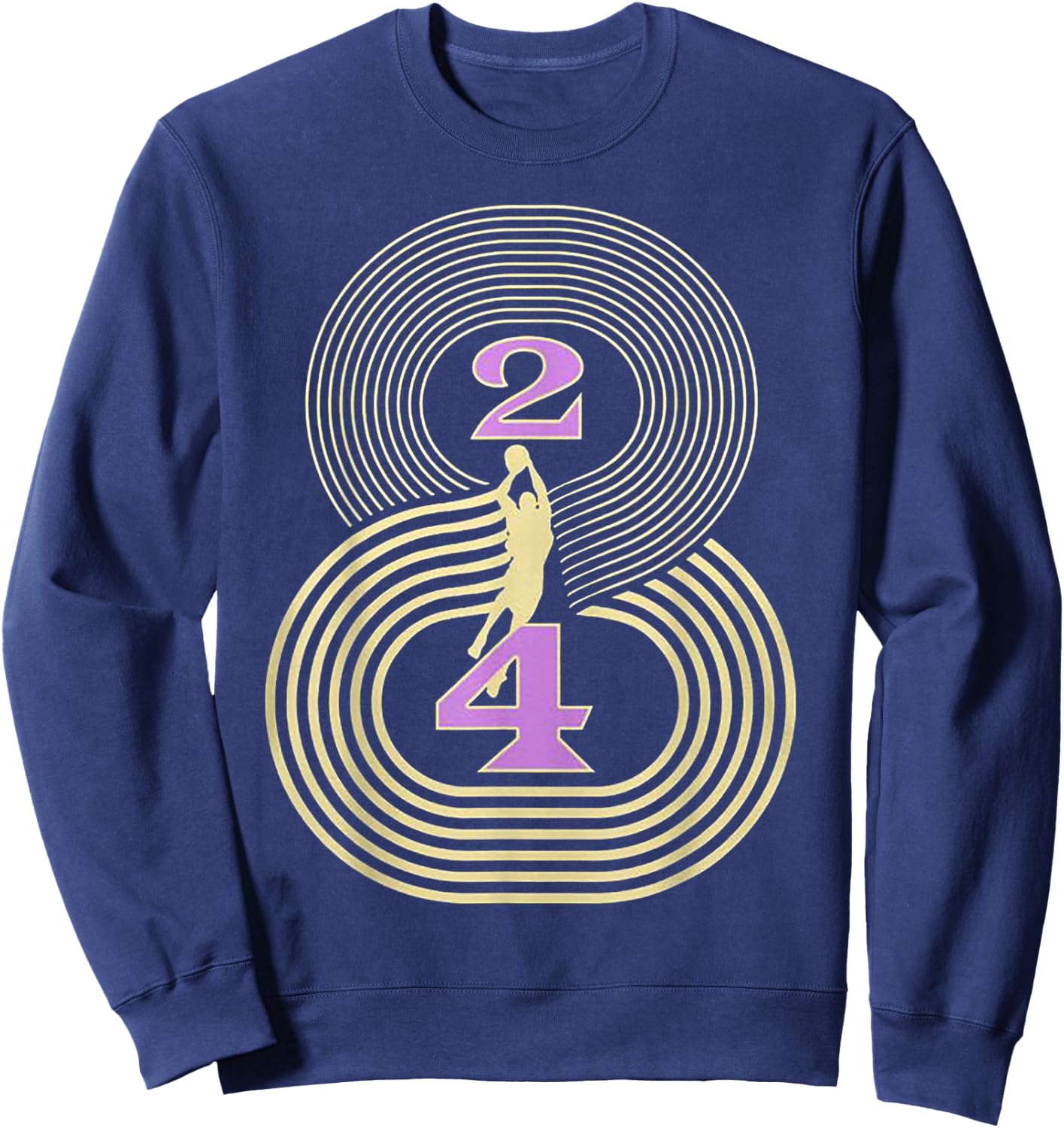 Number 8 and 24 Basketball Sport Memorial Sweatshirt - Sweatshirt | Navy