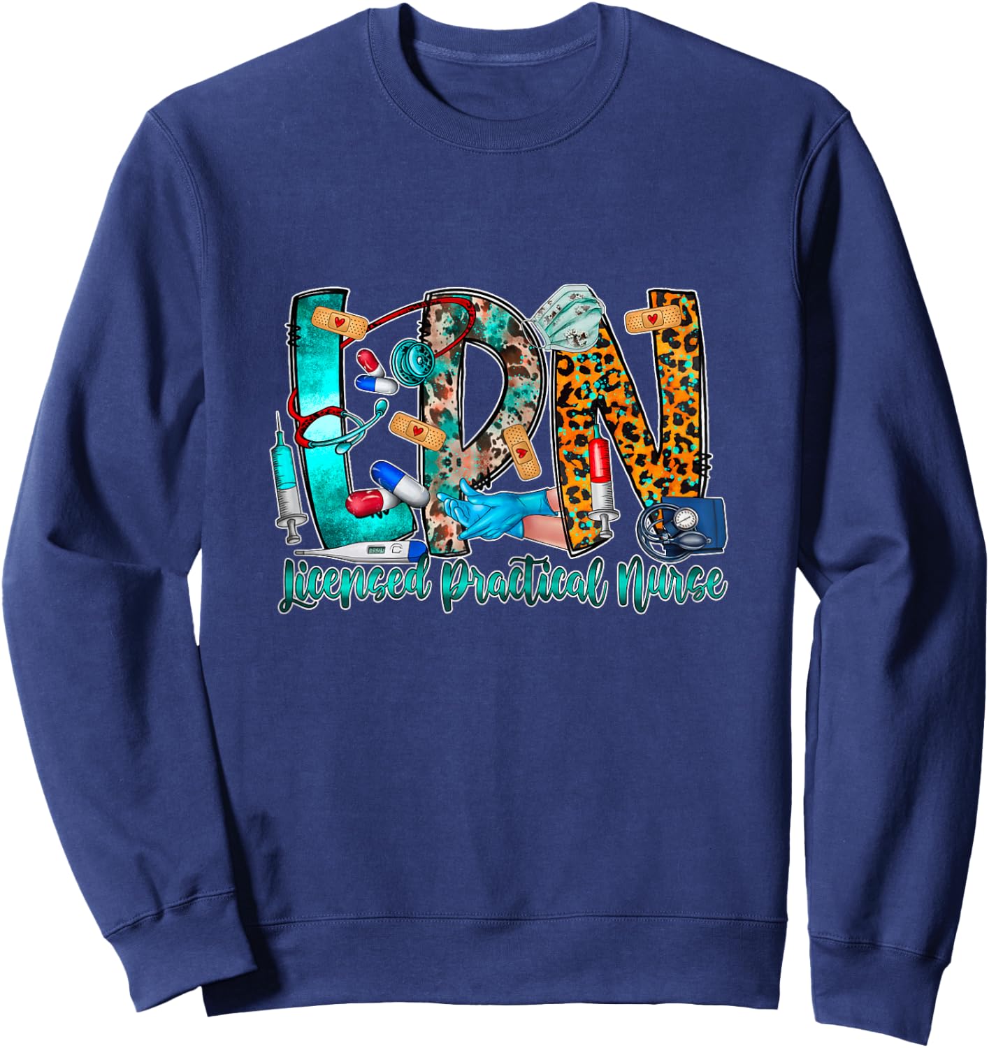 LPN Licensed Practical Nurse Sweatshirt - Sweatshirt | Navy