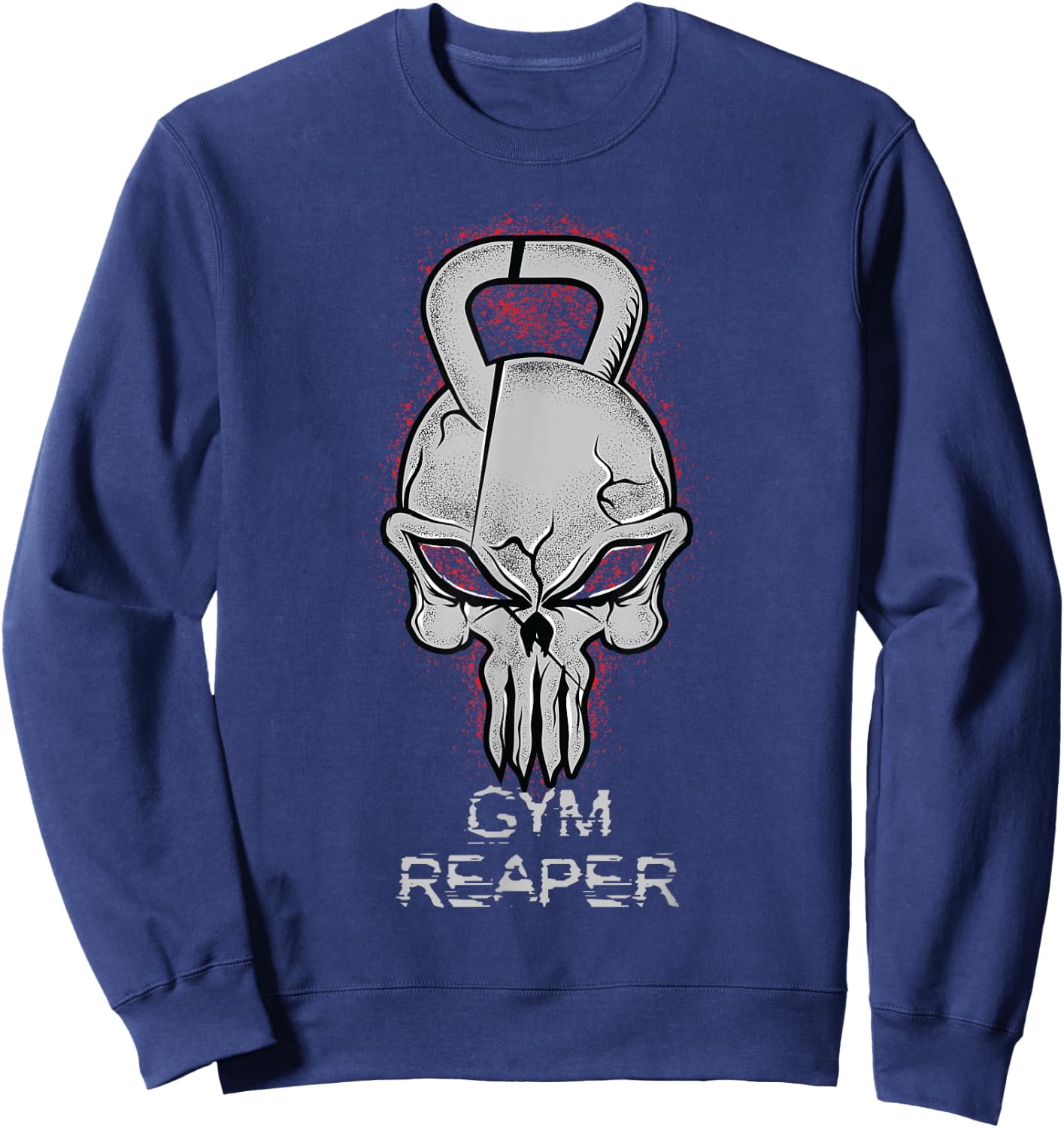 Gym Reaper for your workout. gym exercise fitness Sweatshirt - Sweatshirt | Navy