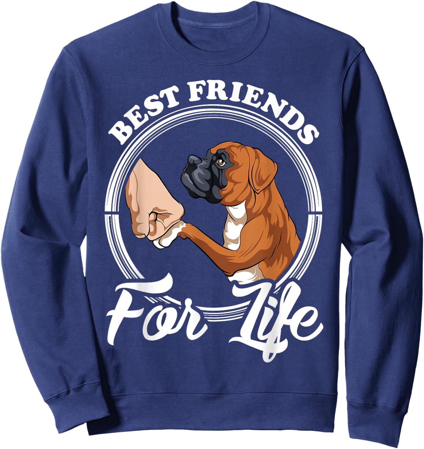 Funny Boxer Dog Shirt Boxer Dog Lover Sweatshirt - Sweatshirt | Navy