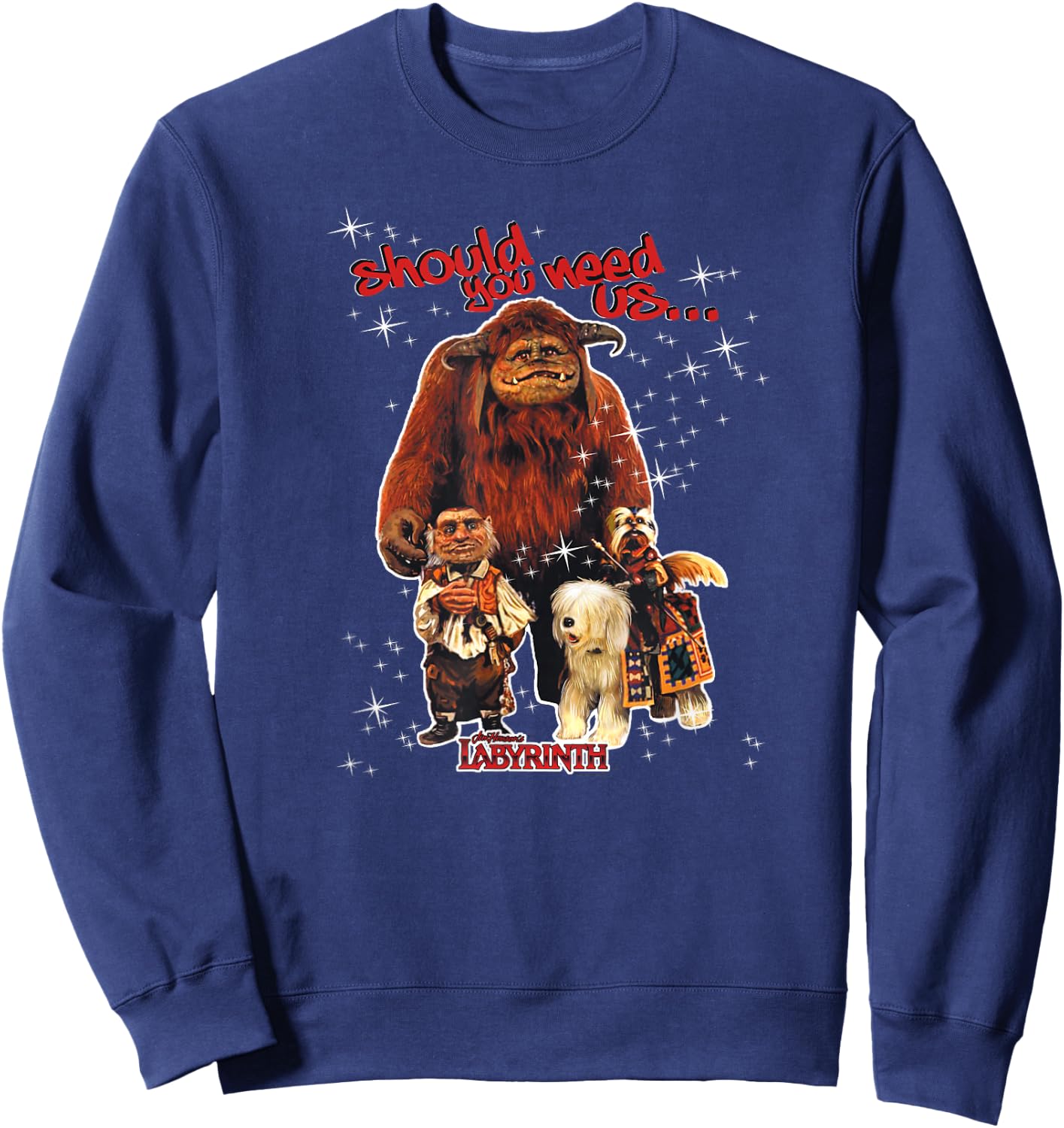 Labyrinth Should You Need Us Sweatshirt - Sweatshirt | Navy