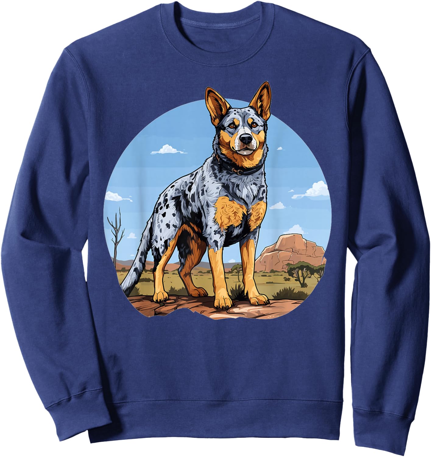 Australian Cattle Dog Mom Dog Australian Cattle Dog Sweatshirt - Sweatshirt | Navy