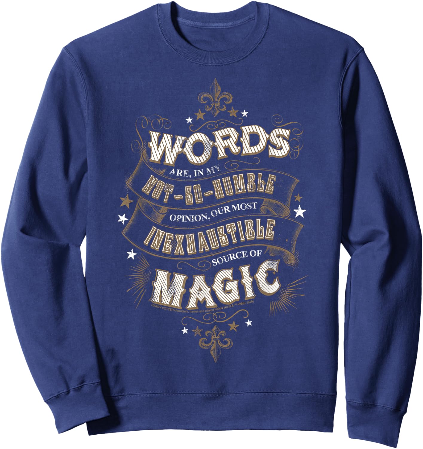 Harry Potter Words Are An Inexhaustible Source Of Magic Sweatshirt - Sweatshirt | Navy