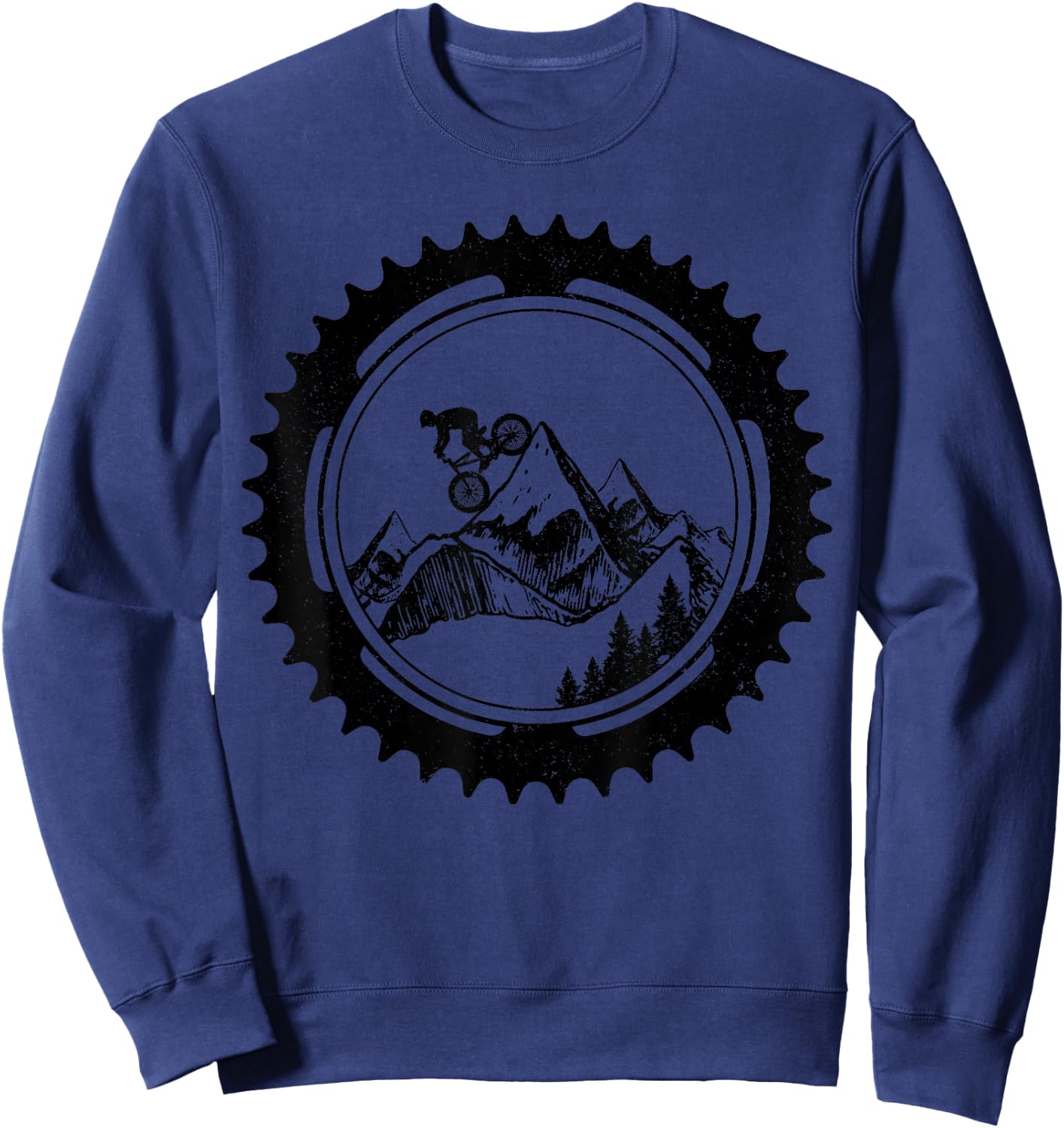 Mountain Bike Downhill MTB Bicycle Mountain Biker Gift Sweatshirt - Sweatshirt | Navy