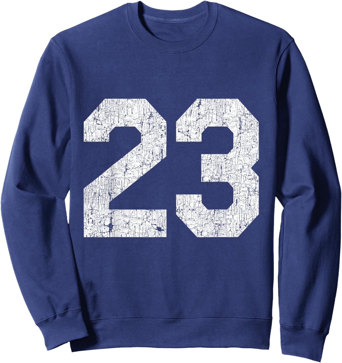 Jersey Uniform Number #23, Sports Birthday Sweatshirt - Sweatshirt | Navy