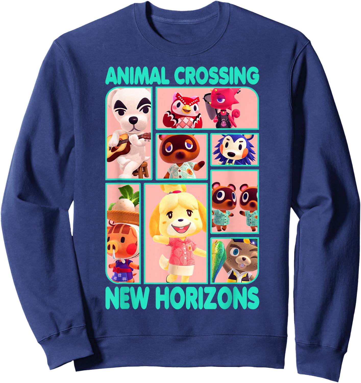 Animal Crossing: New Horizons Nintendo Friends Box Up Sweatshirt - Sweatshirt | Navy