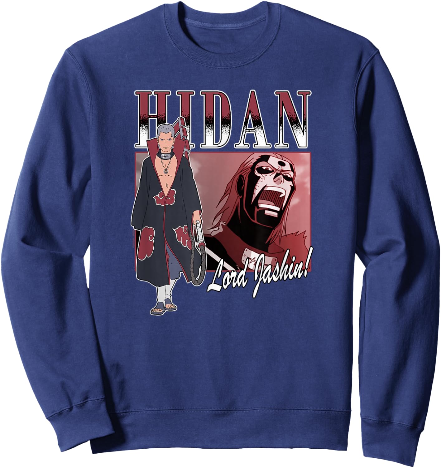 Naruto Shippuden Hidan Praise Jashin Akatsuki Org Anime Sweatshirt - Sweatshirt | Navy