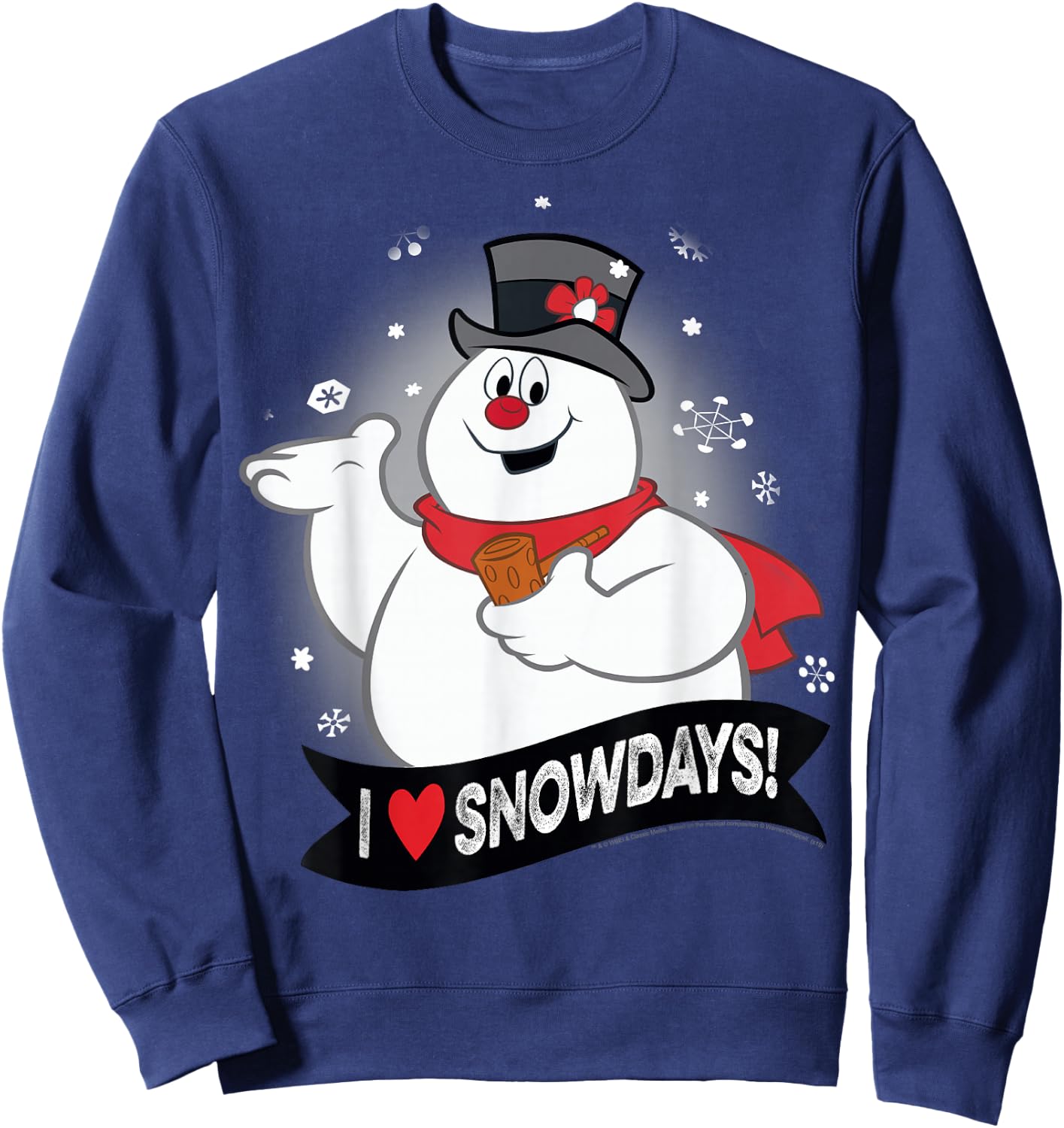 Frosty The Snowman I Love Snowdays Sweatshirt - Sweatshirt | Navy