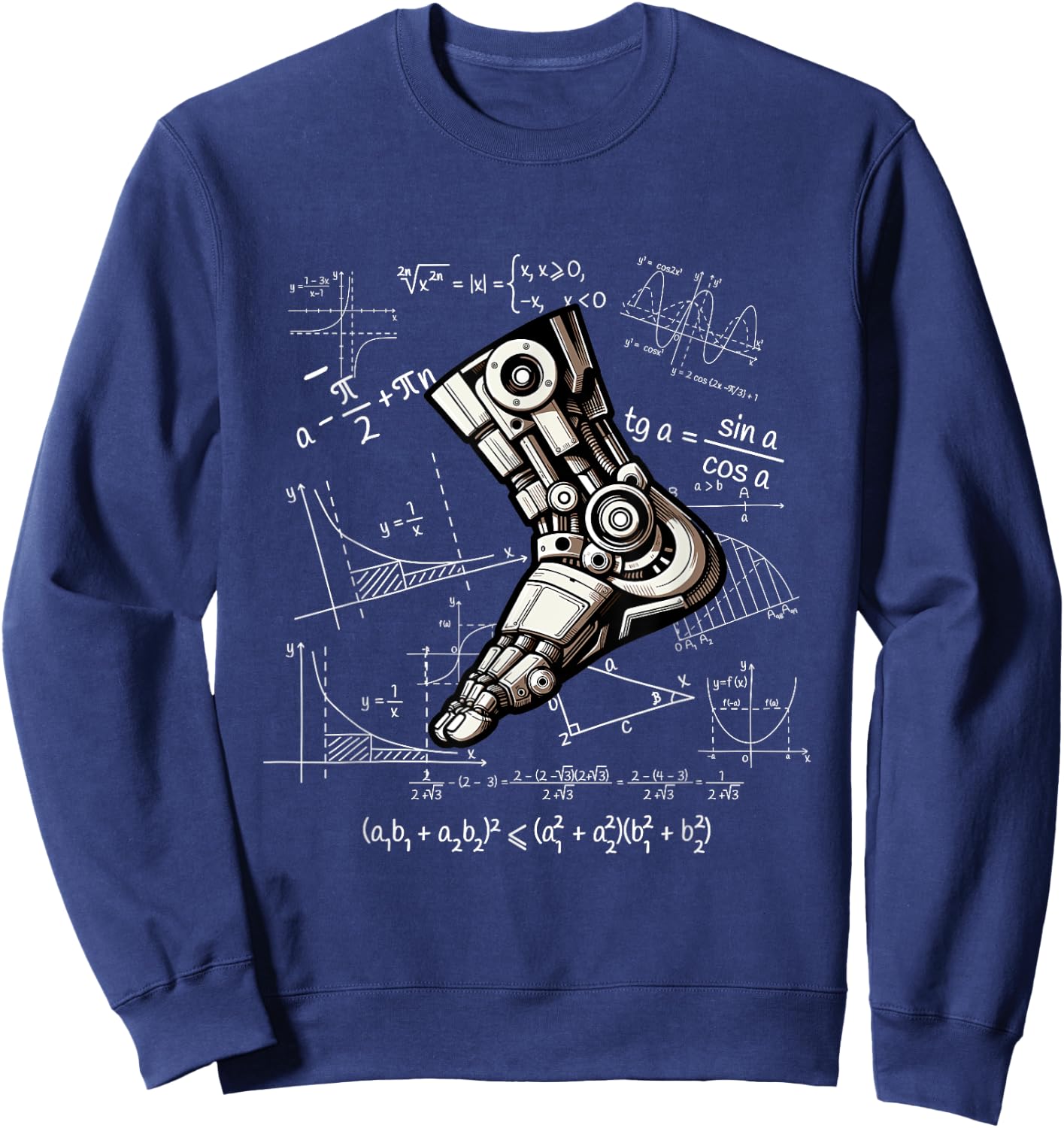 AI Robotics Engineer Techie , Small, Black Sweatshirt - Sweatshirt | Navy